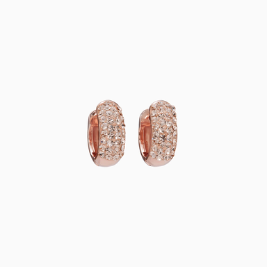 Hillberg & Berk Mini Sparkle Hoops - Rose Gold Accessories - Jewelry - Earrings by Hillberg & Berk | Grace the Boutique