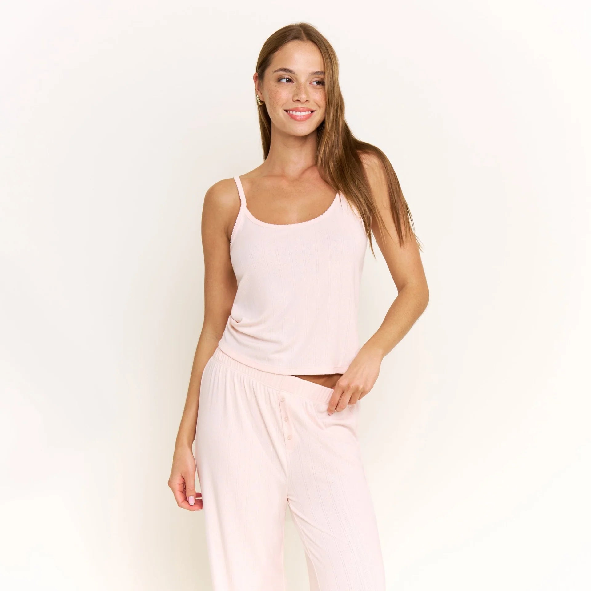 Honeydew Blissful Cami Pant Set - Peach Sorbet