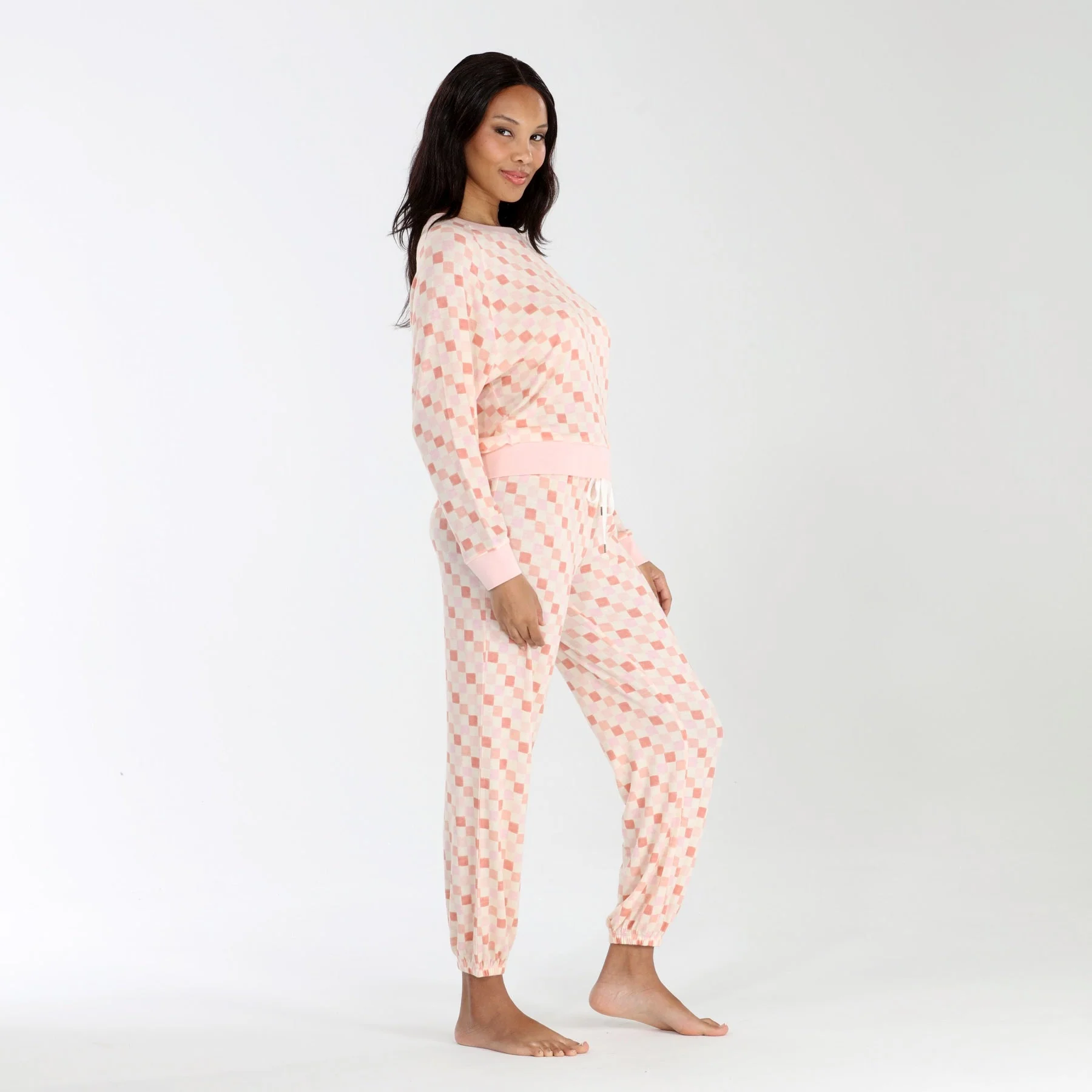 Honeydew Star Seeker Lounge Set - Umber Check Sleepwear - Pajamas by Honeydew | Grace the Boutique