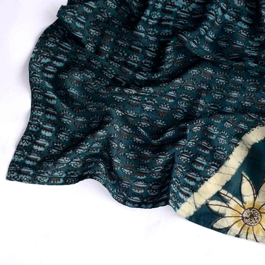 Ichcha Jolly Block Print Bandana Scarf