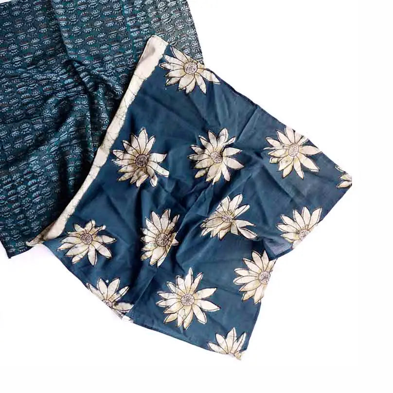 Ichcha Jolly Block Print Bandana Scarf
