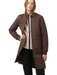 Ilse Jacobsen Long Quilt Jacket - Ebony Clothing - Outerwear - Coats by Ilse Jacobsen | Grace the Boutique