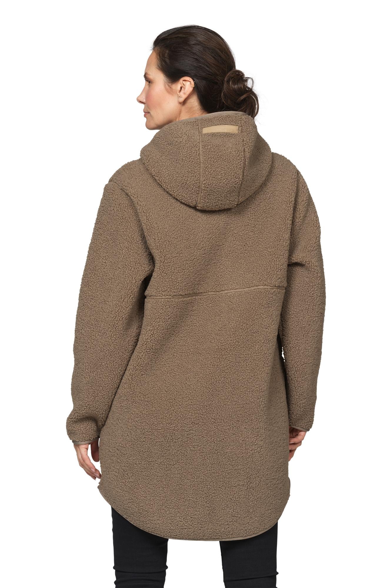 Ilse Jacobsen Long Sherpa Jacket - Greige