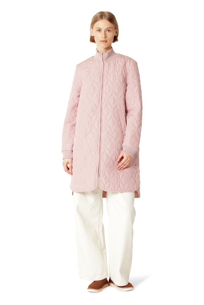 Ilse Jacobsen Padded Quilt Coat - Burnished Lilac