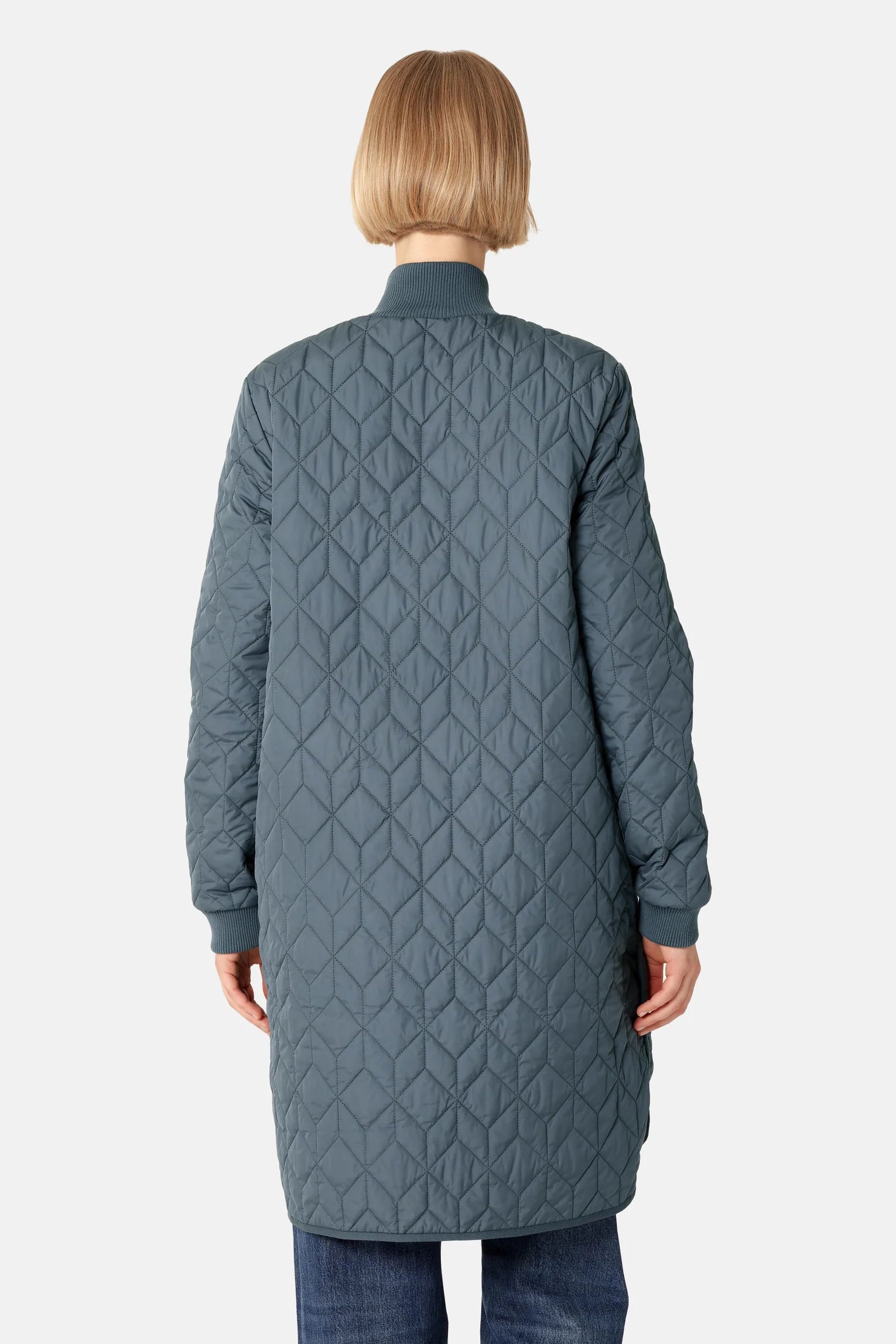 Ilse Jacobsen Padded Quilt Coat - Ombre Blue