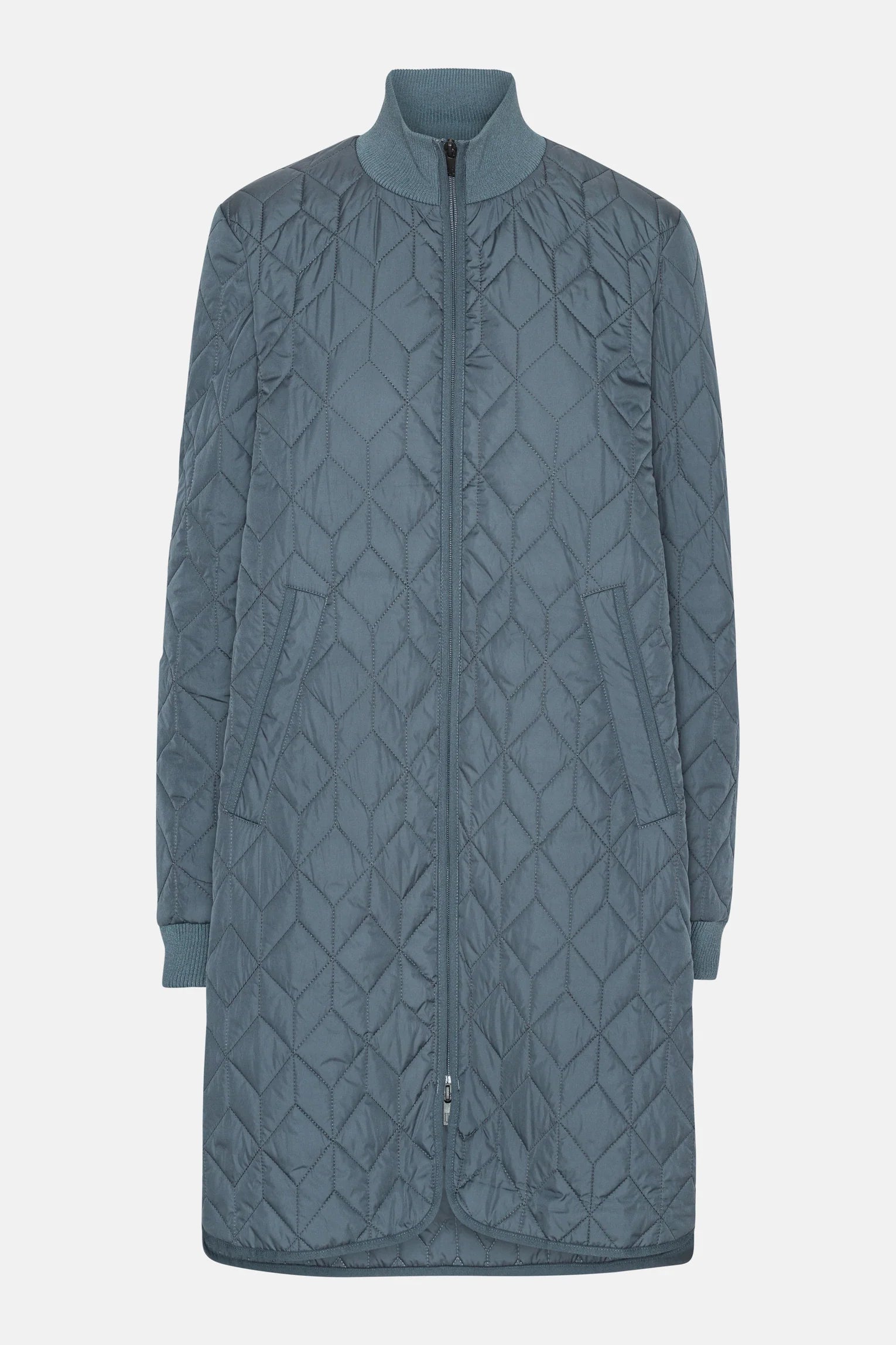 Ilse Jacobsen Padded Quilt Coat - Ombre Blue