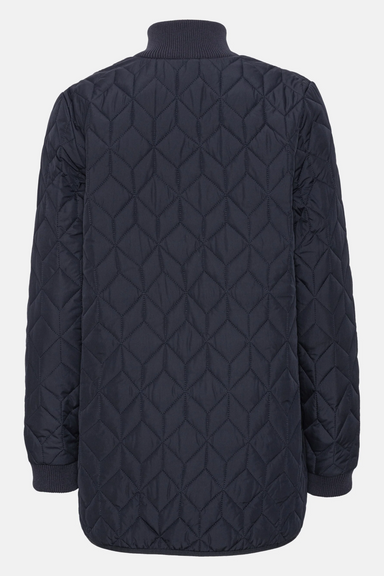 Ilse Jacobsen Quilt Jacket - Dark Indigo Clothing - Outerwear - Coats by Ilse Jacobsen | Grace the Boutique