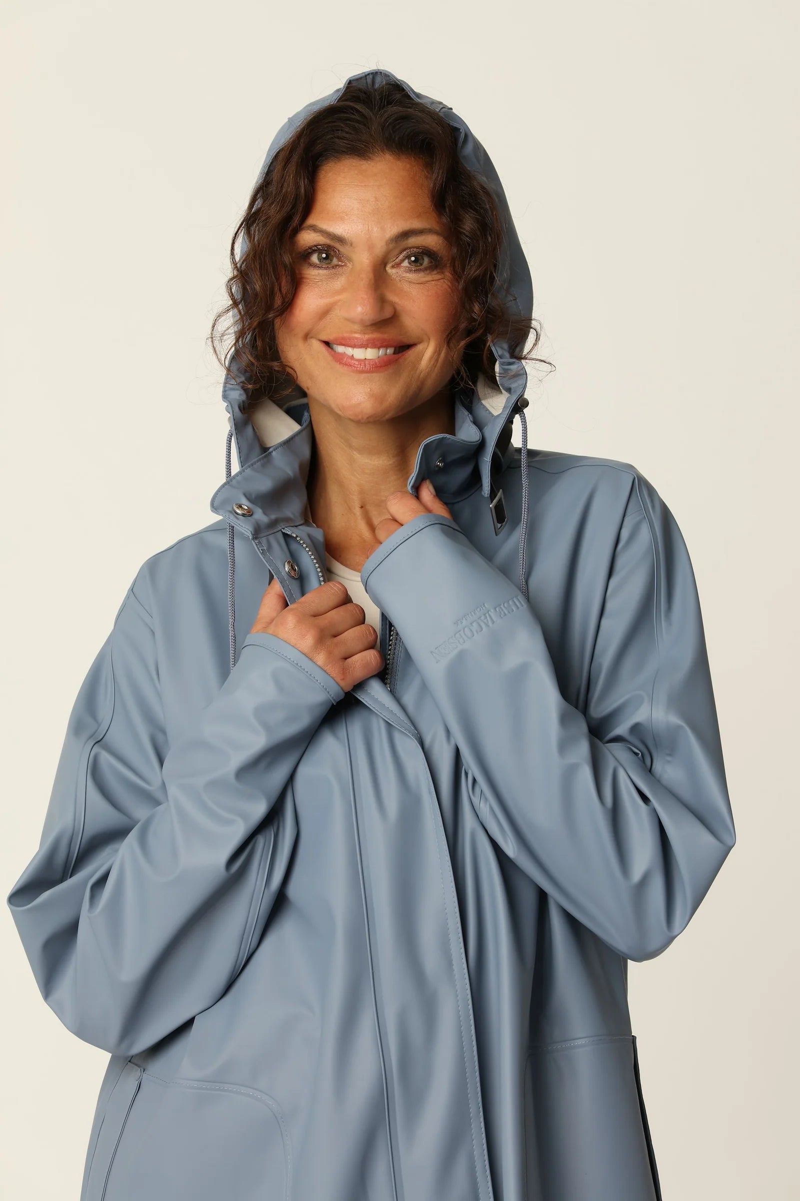 Ilse Jacobsen Rain Jacket - Blue Grey