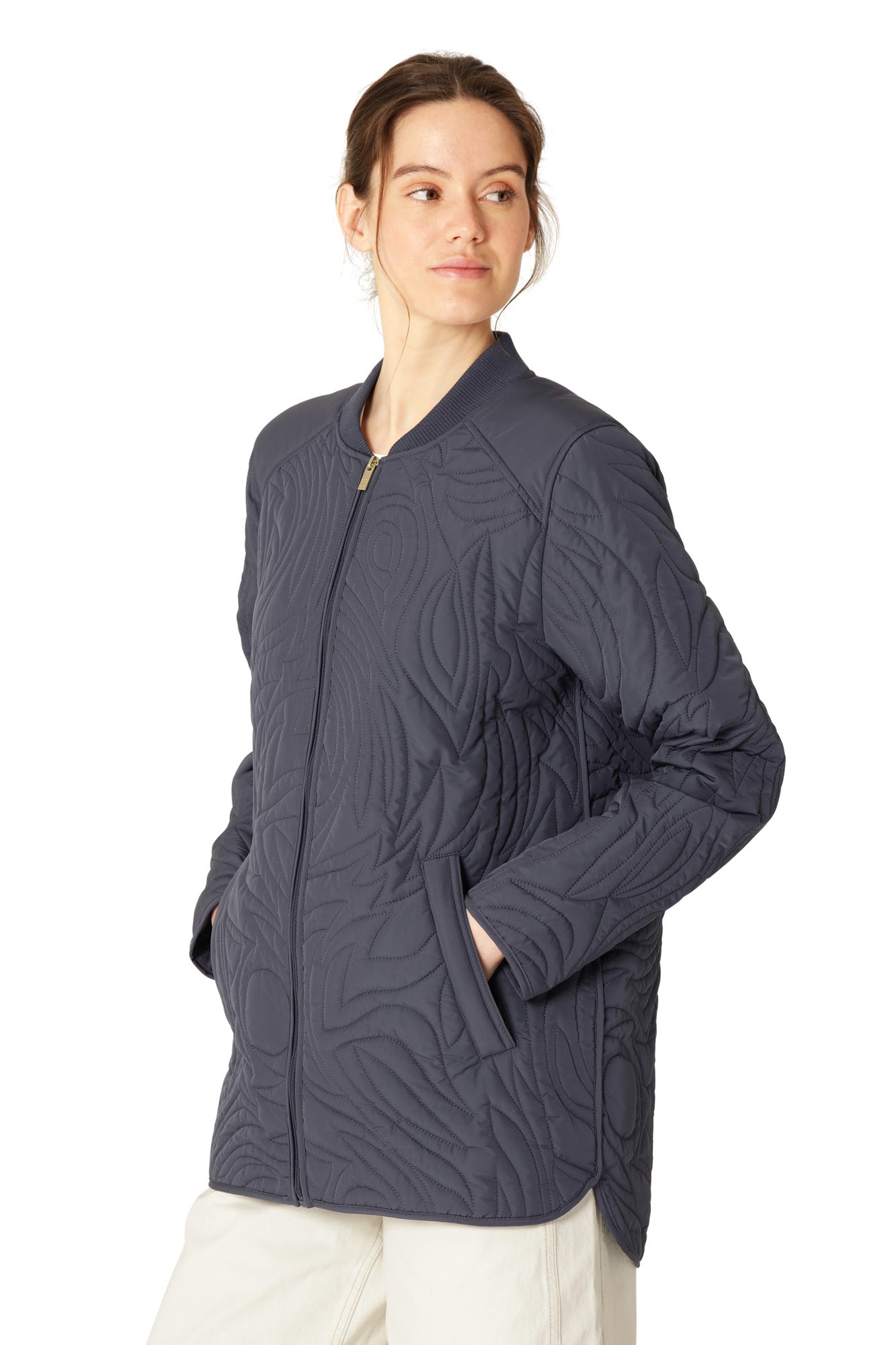 Ilse Jacobsen Short Quilt Jacket - Ombre Blue