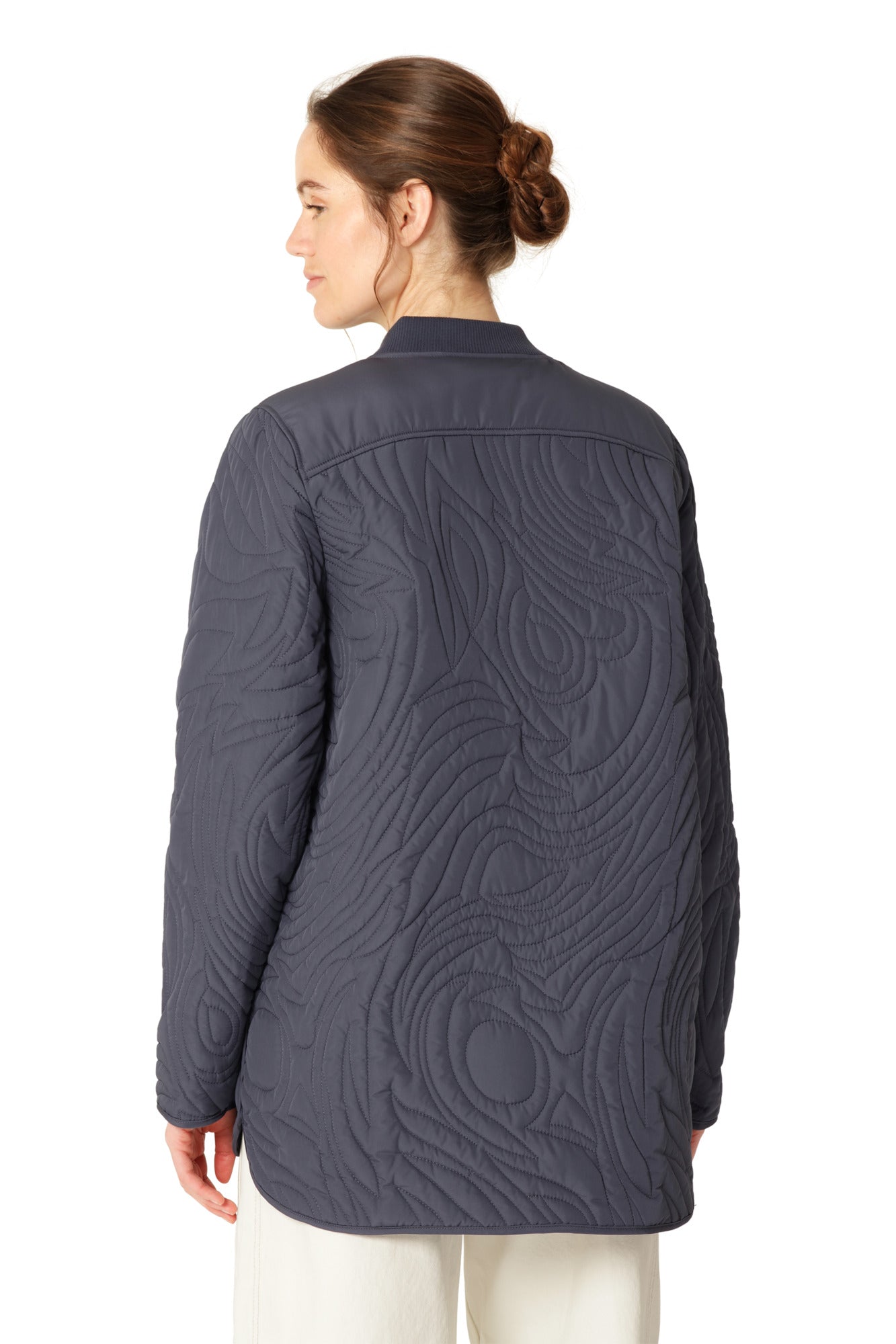 Ilse Jacobsen Short Quilt Jacket - Ombre Blue