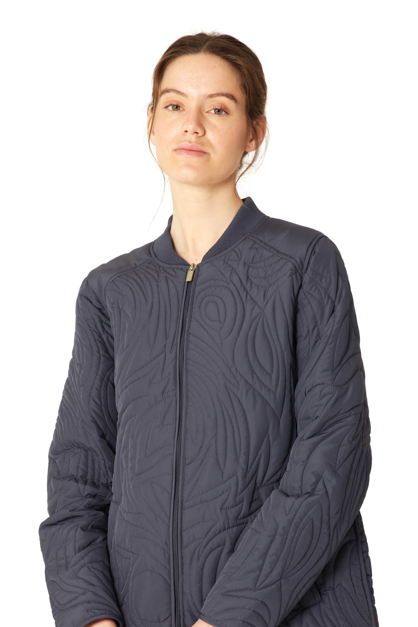 Ilse Jacobsen Short Quilt Jacket - Ombre Blue