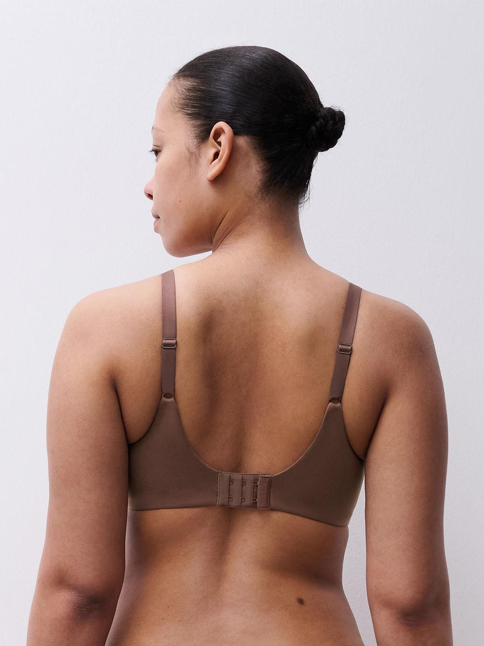 Chantelle Norah Covered Moulded Bra - Wild Brown