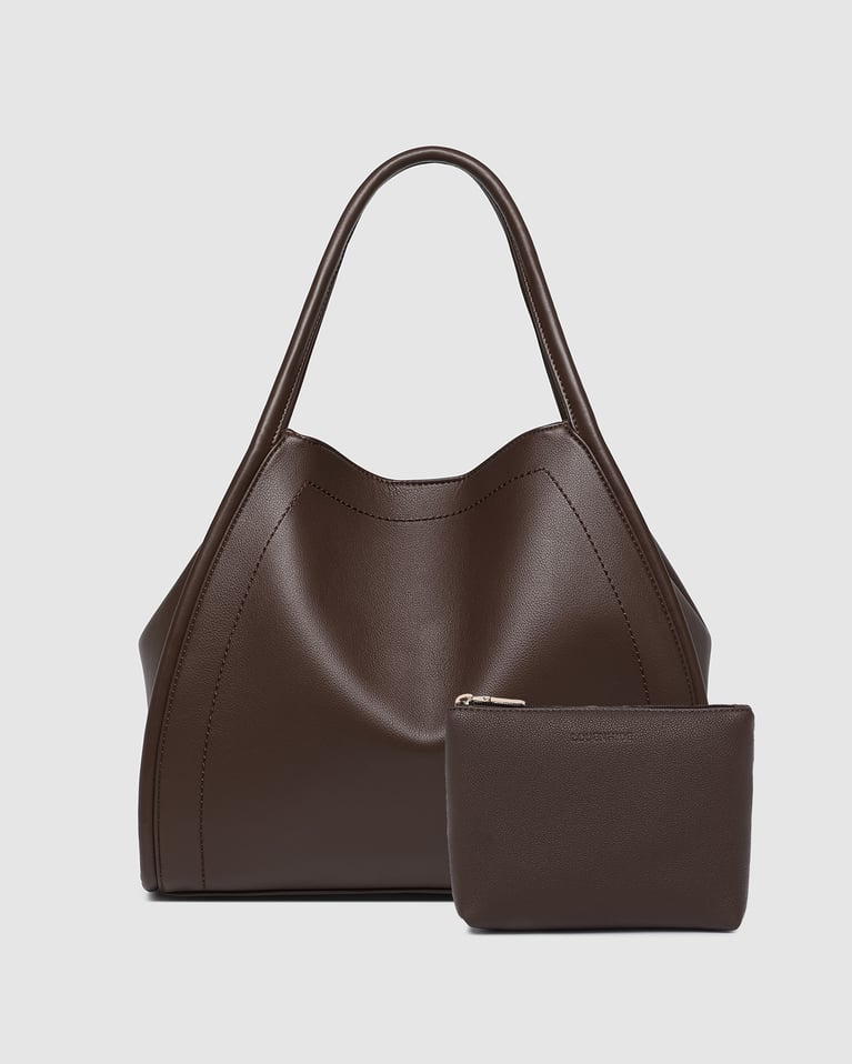 Louenhide Sutton Tote + Pouch Set - Chocolate