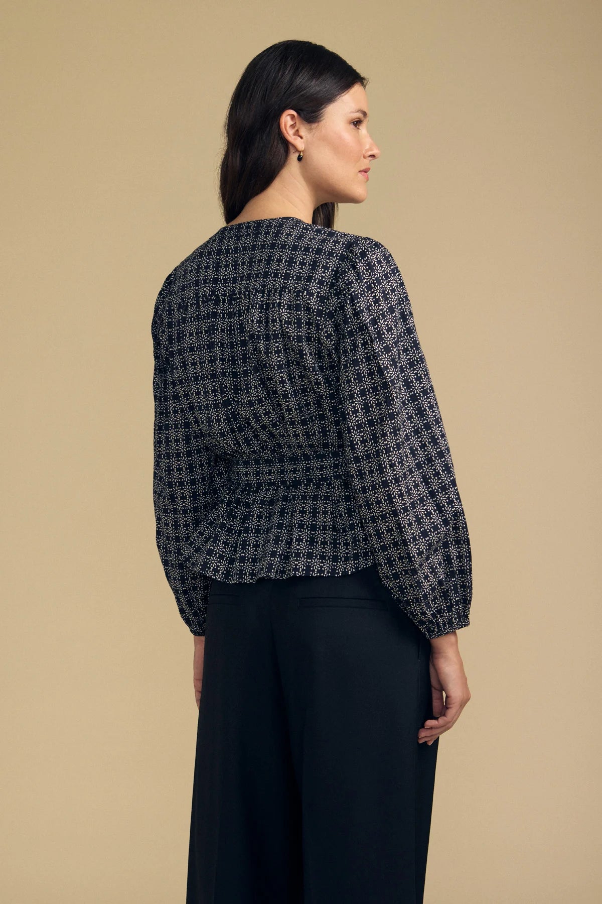 Velvet Imani Top - Navy