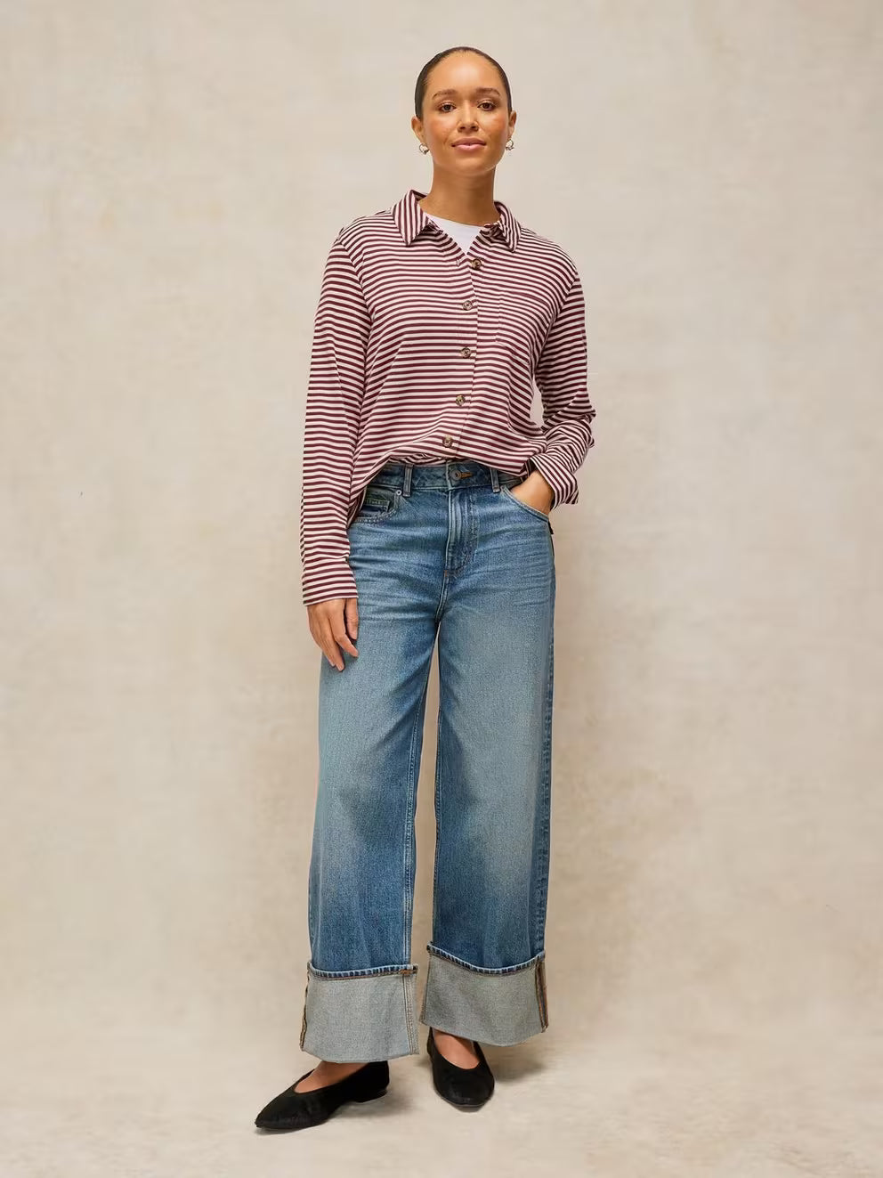 White Stuff Imogen Shirt - Plum Multi