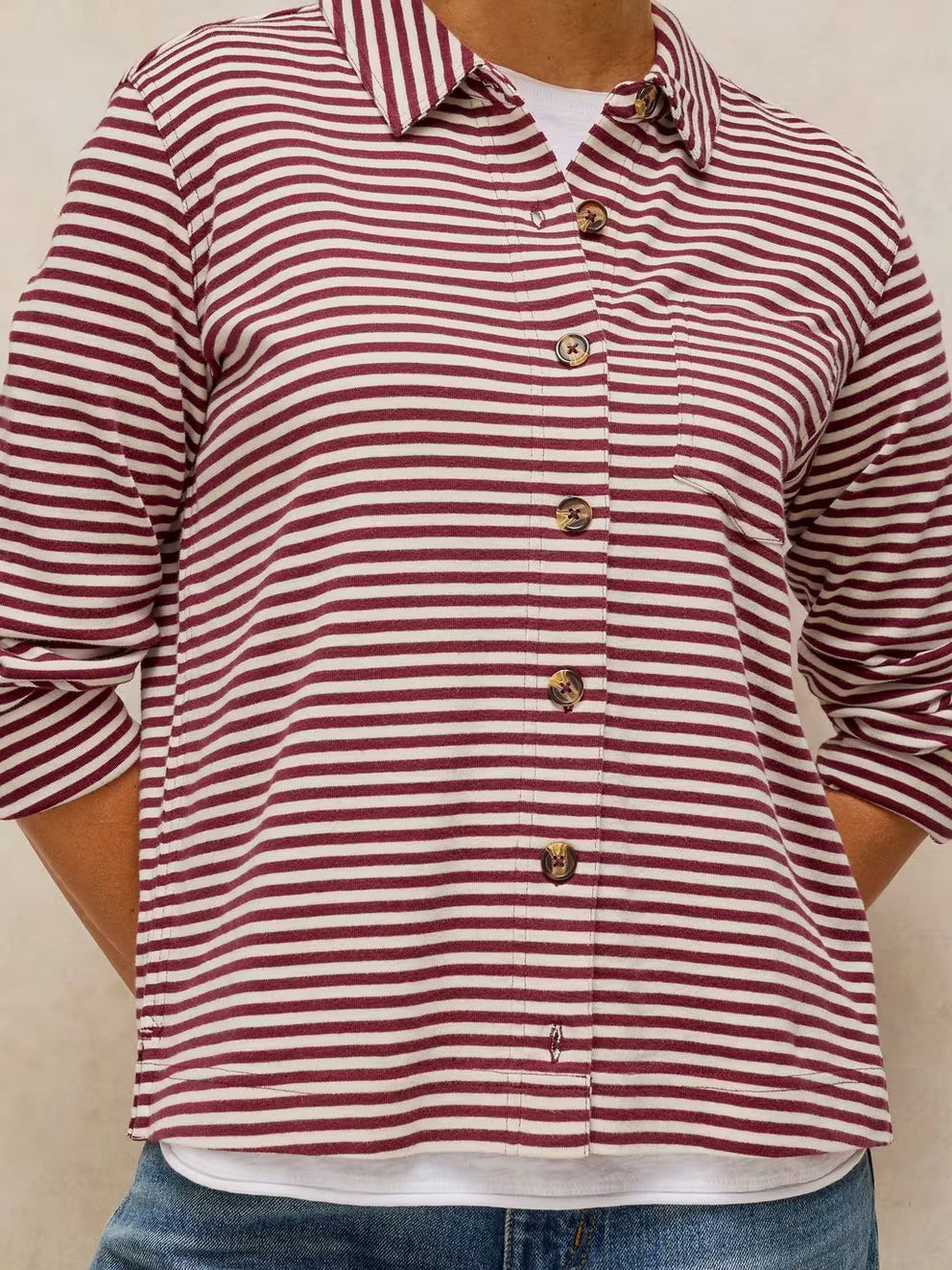 White Stuff Imogen Shirt - Plum Multi