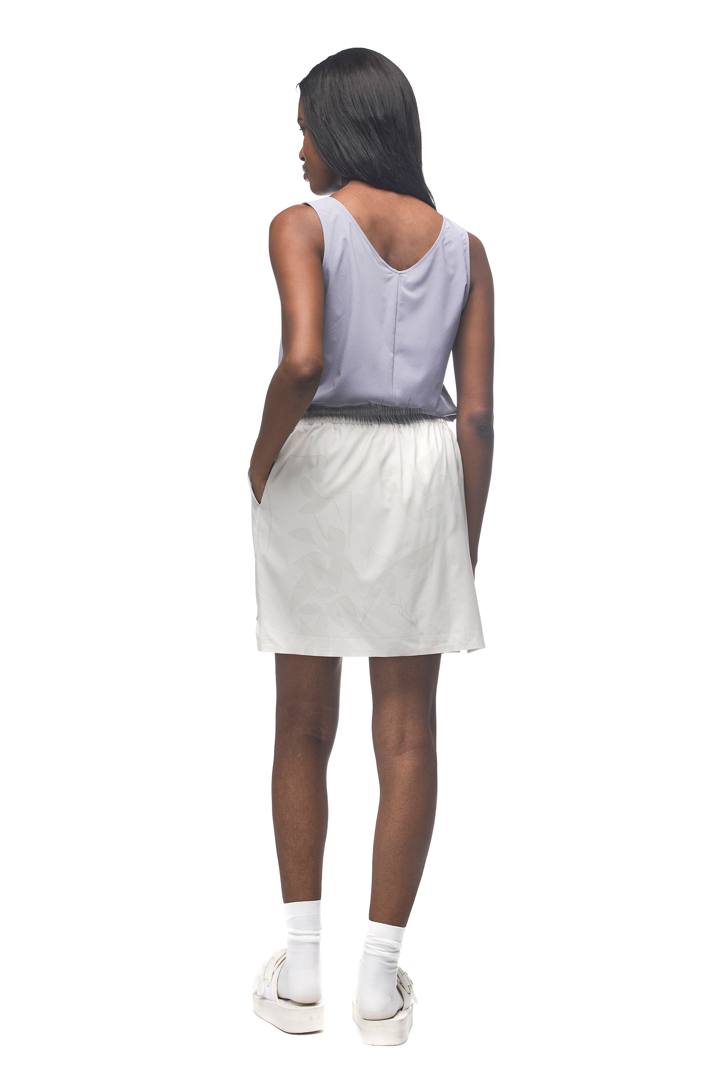 Indyeva Alokaya Skort - Cloud Rock Bloom Print