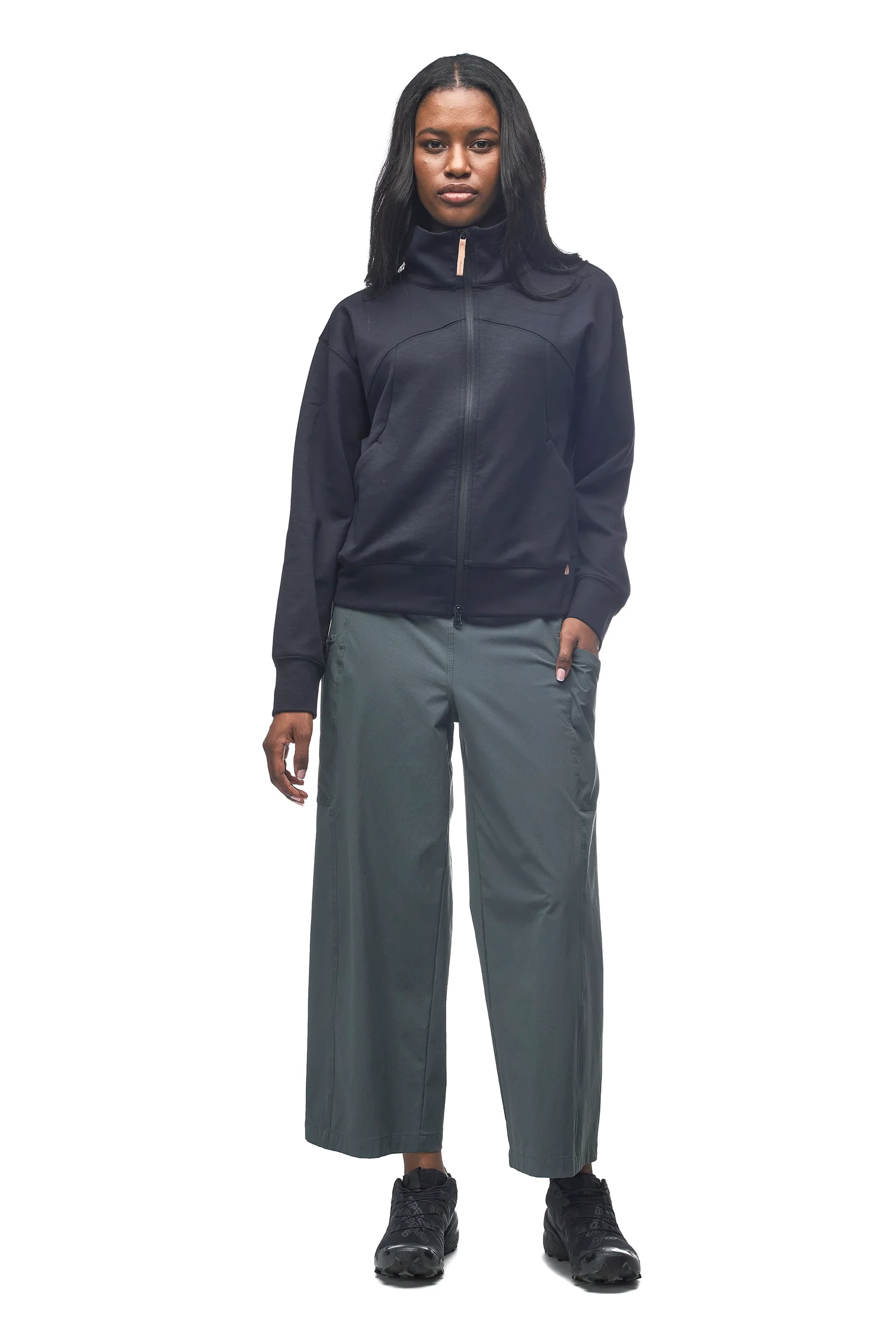 Indyeva Calido Zip Up - Black