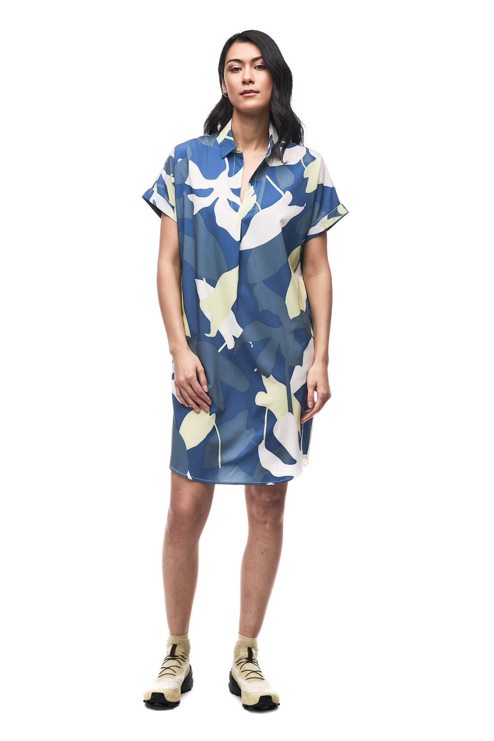 Indyeva Frivol Dress - Lemon Oasis Print