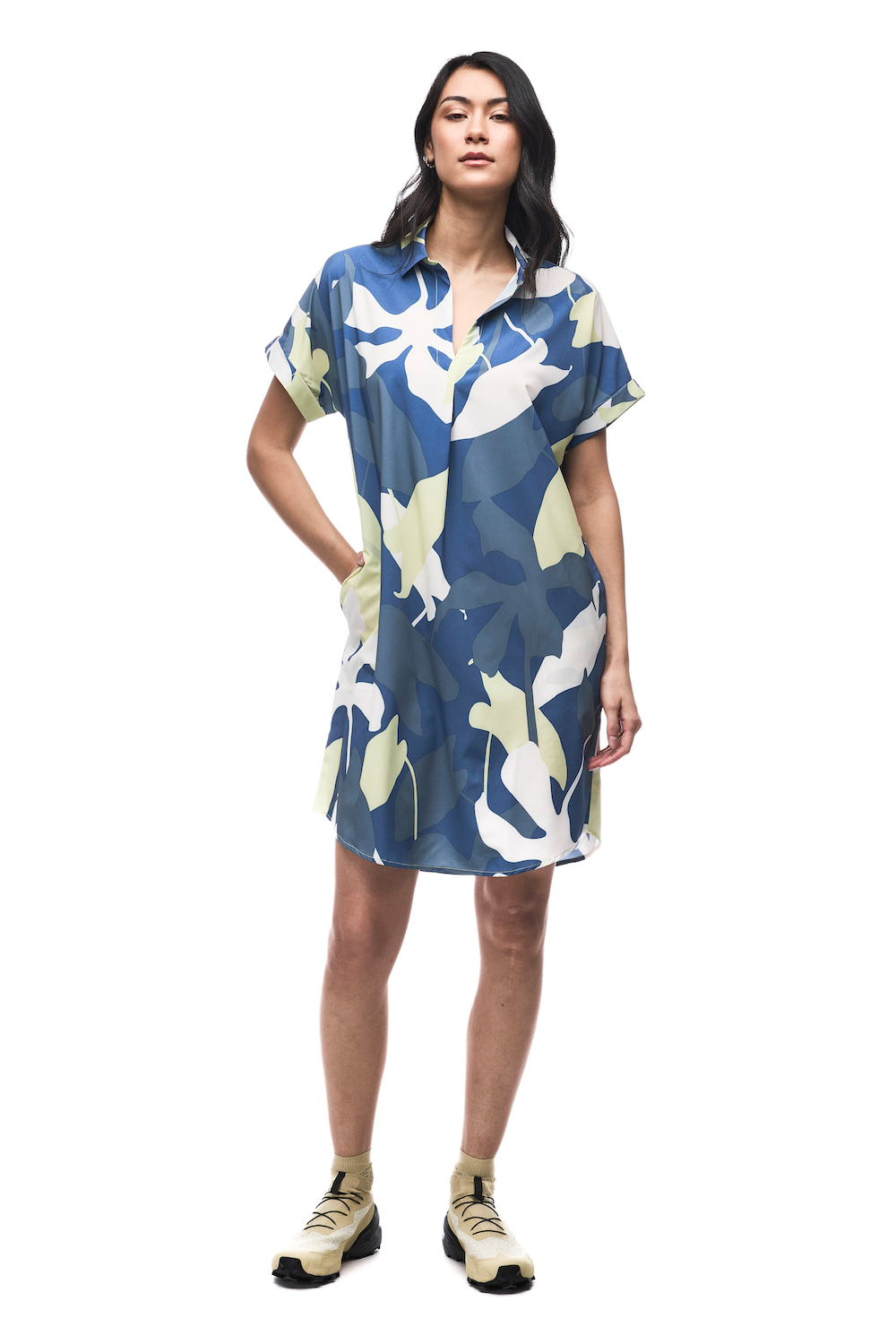 Indyeva Frivol Dress - Lemon Oasis Print