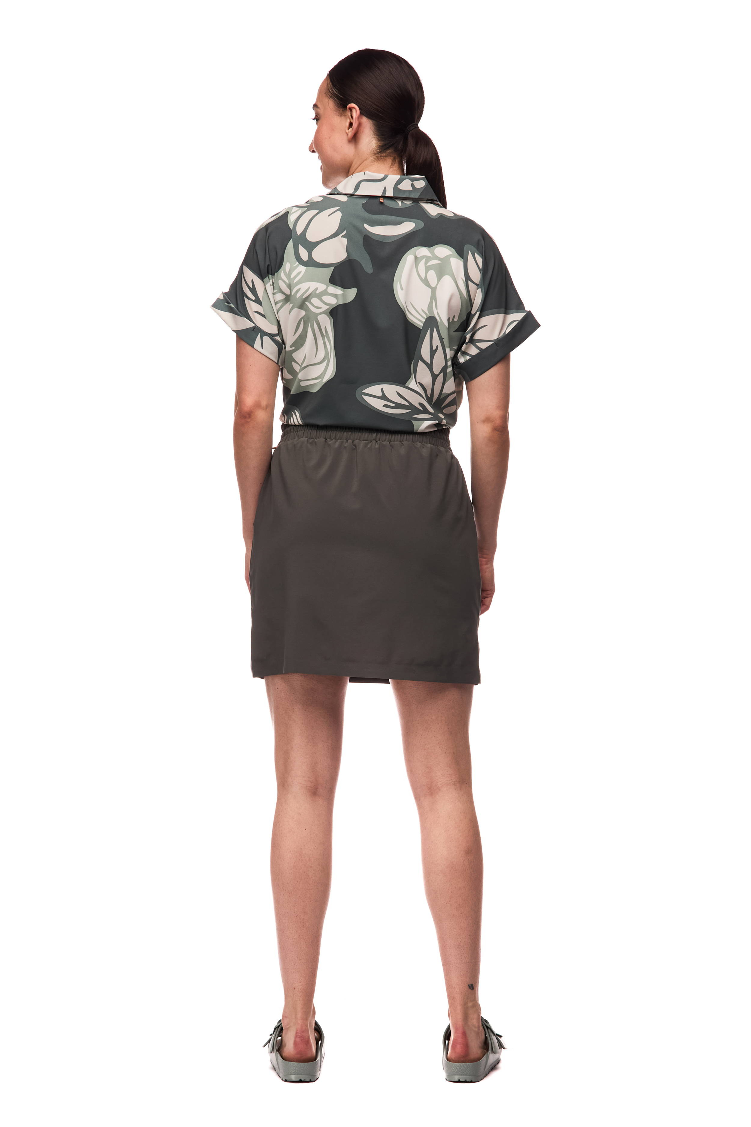 Indyeva Frivol Shirt - Nephrite Piwonia Print