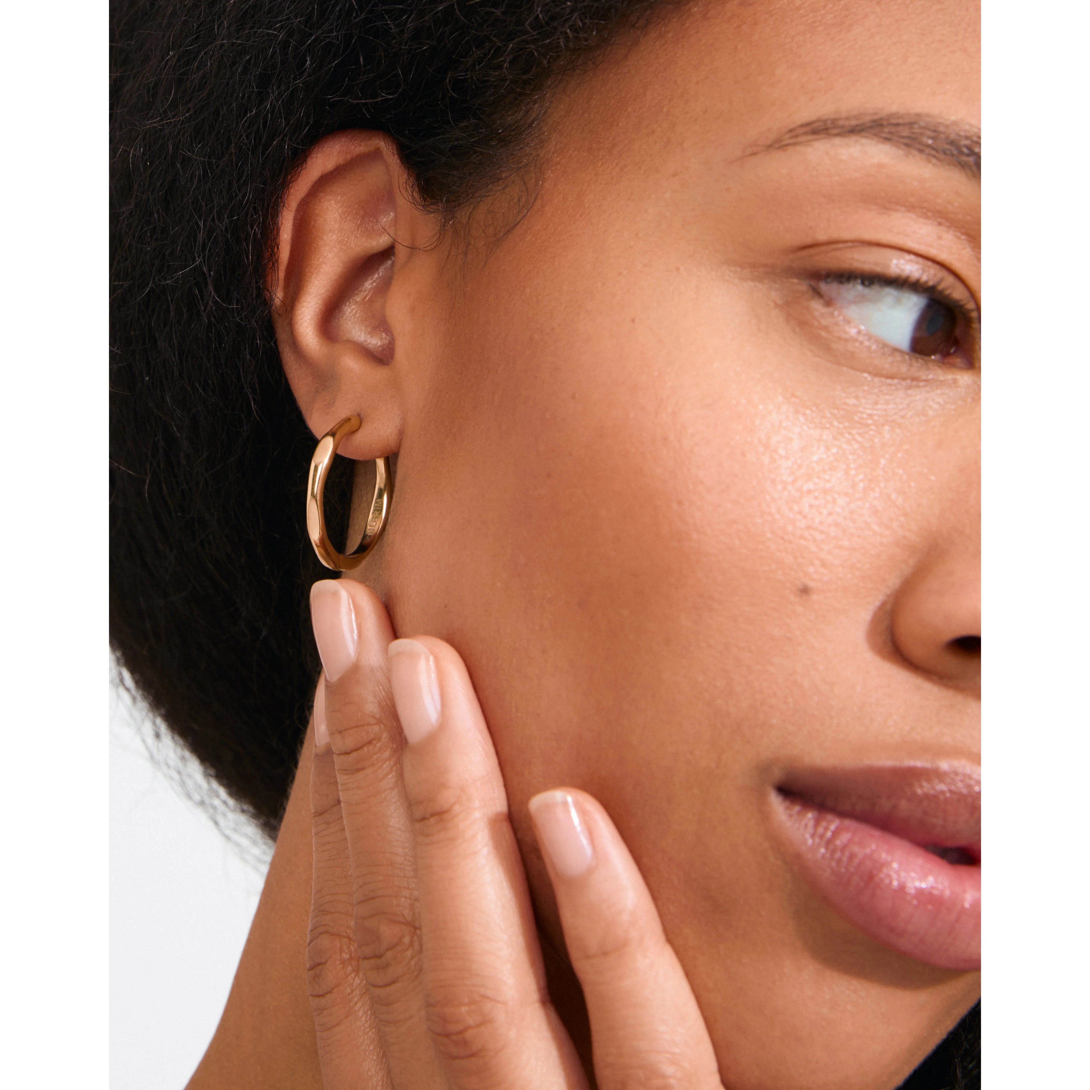 Pilgrim Inner Hoop Earrings - Gold