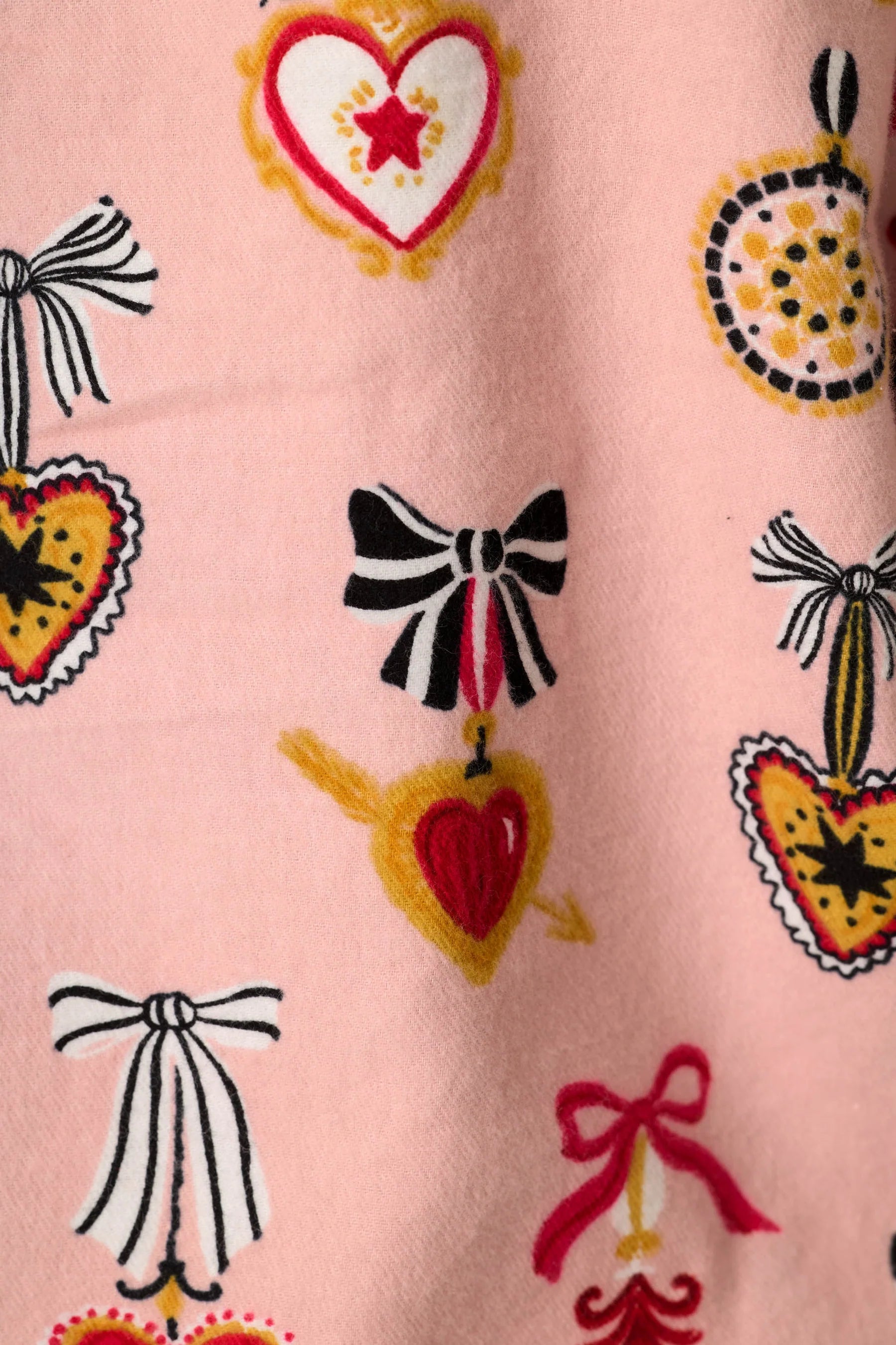 PJ Salvage Flannel PJ Set - Amour Iced Rose