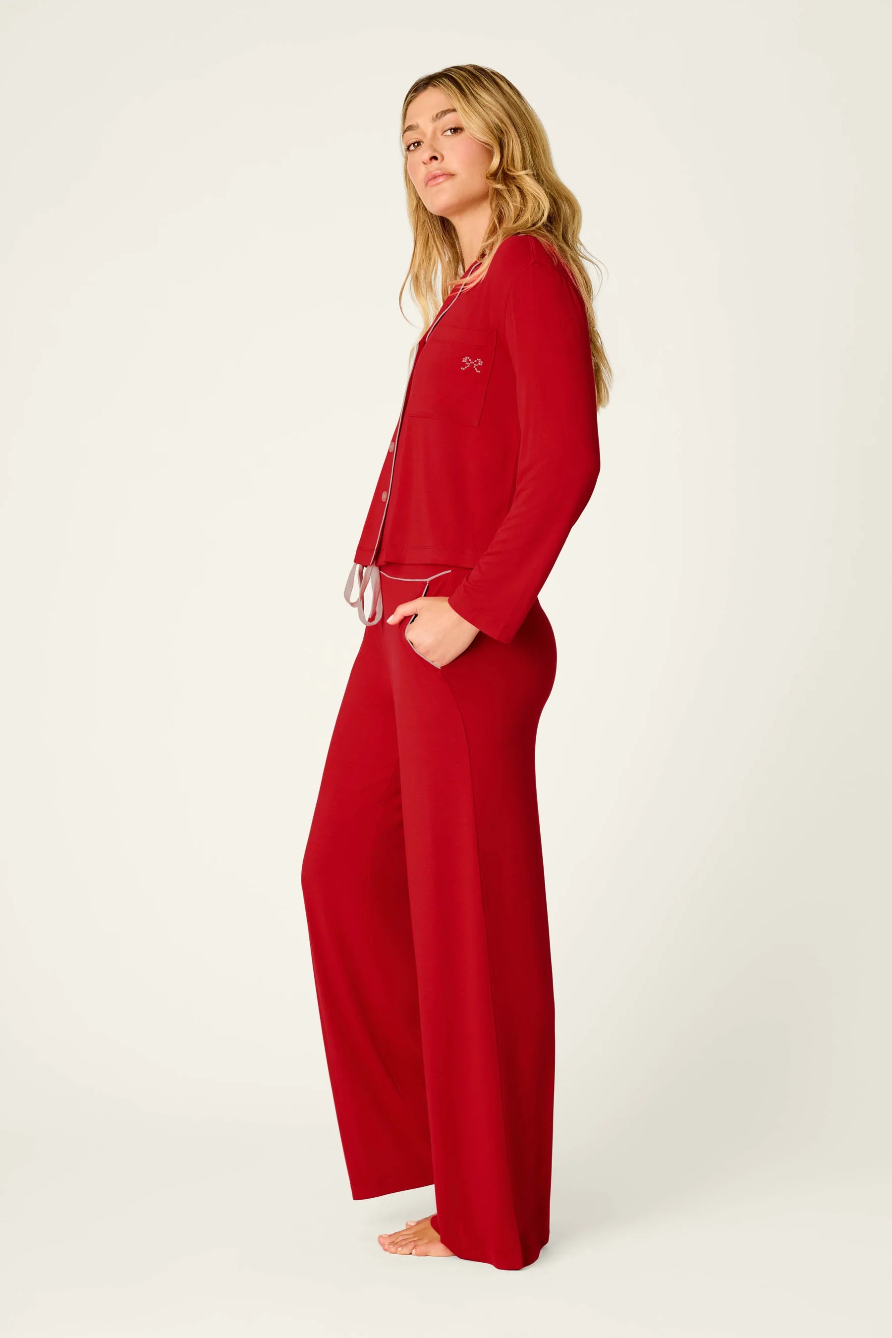 PJ Salvage Sweetheart Dreams PJ Set - Jester Red