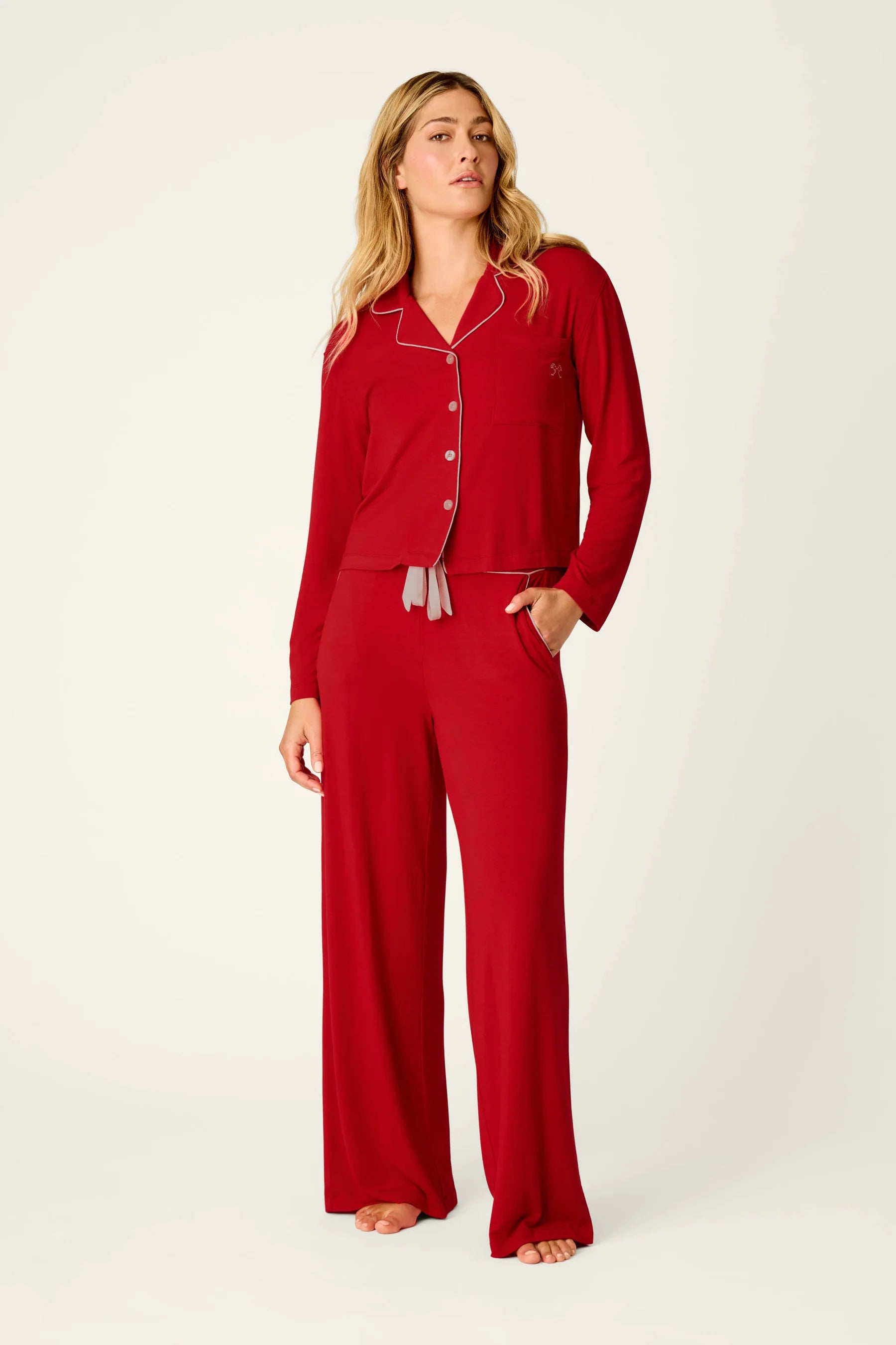 PJ Salvage Sweetheart Dreams PJ Set - Jester Red