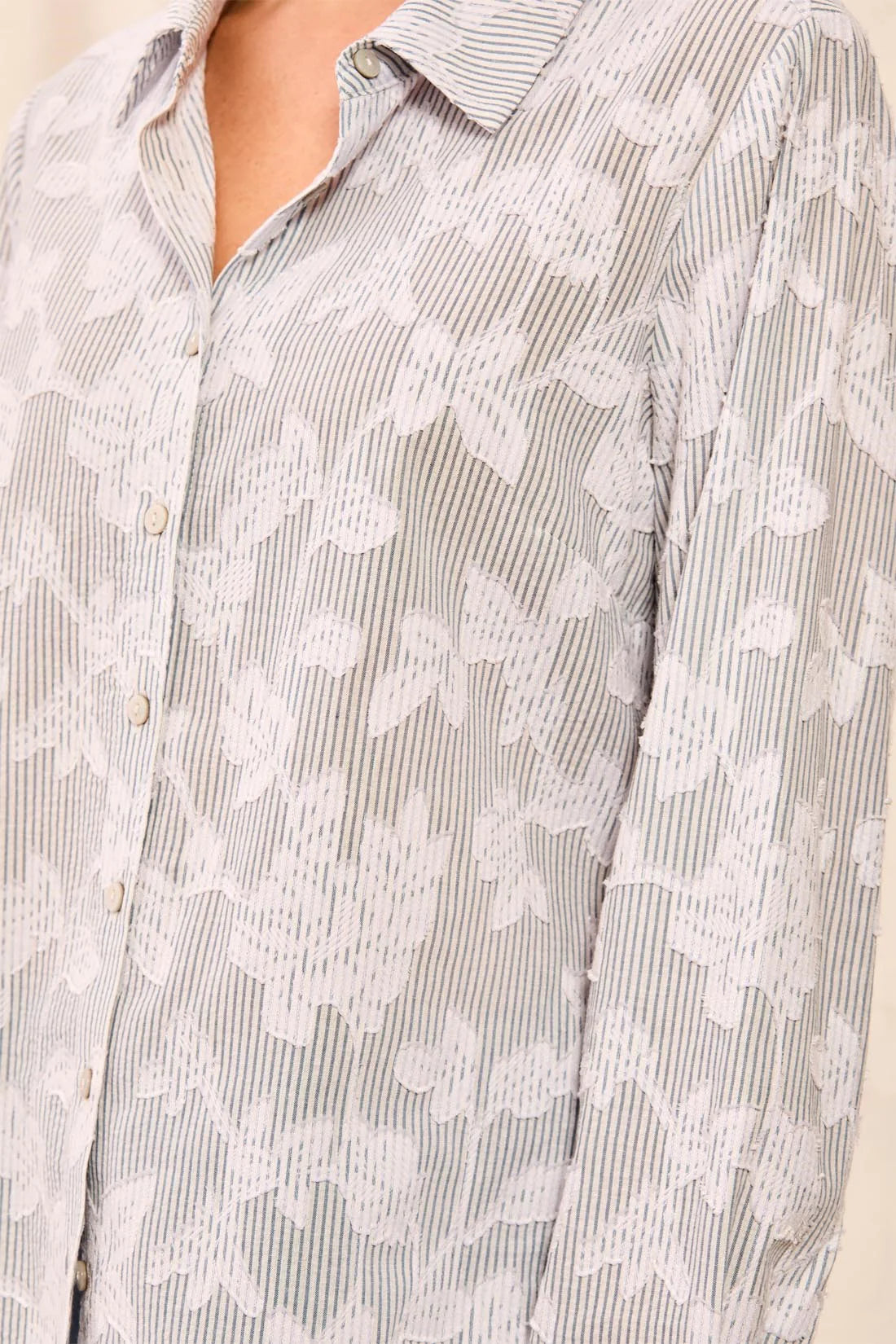 Tribal Ella Blouse - Blue Fog