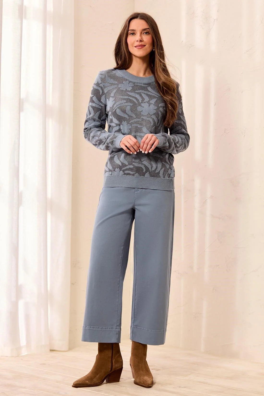 Tribal Ella Sweater - Blue Fog