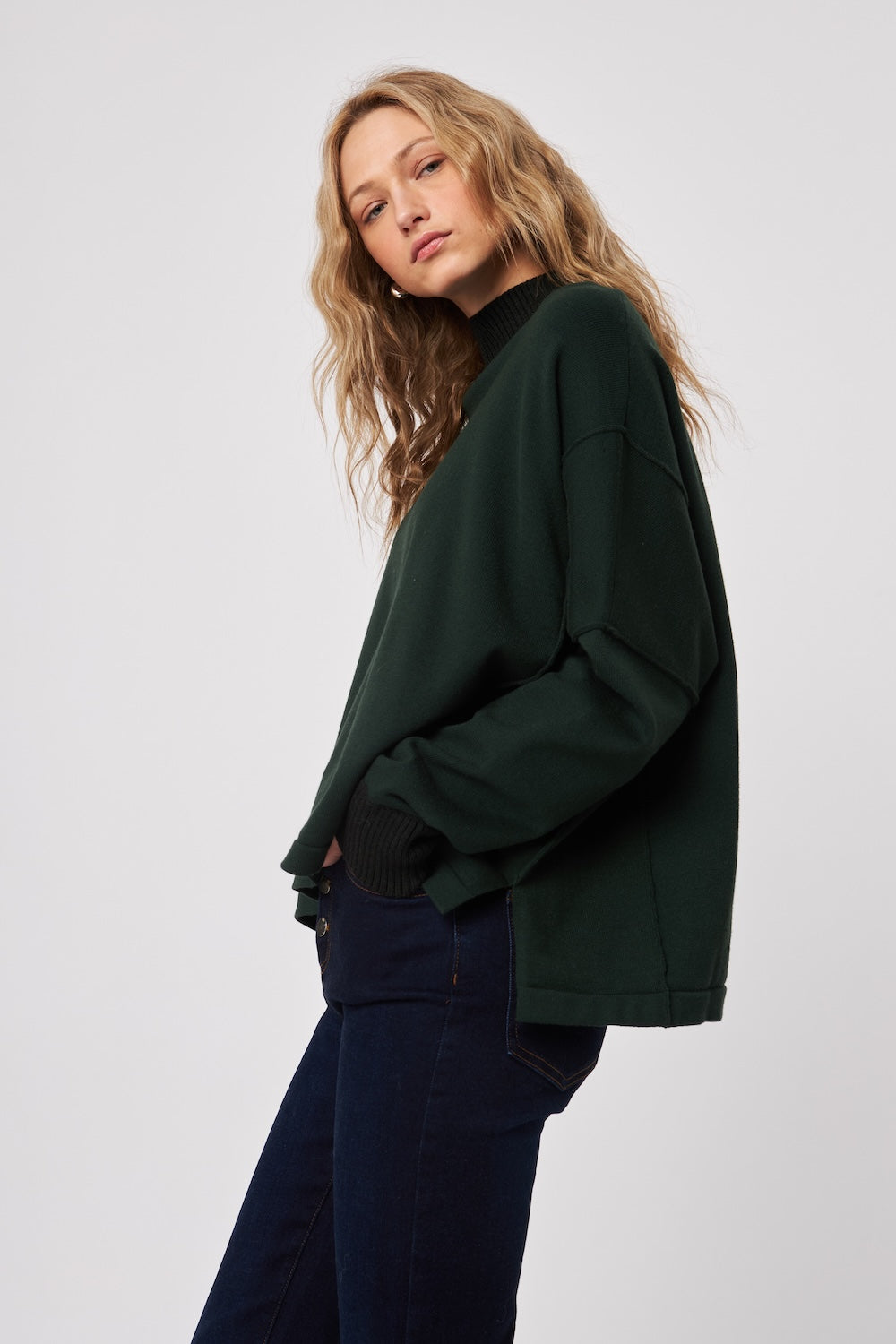 John & Jenn Apollo Sweater - Fraser Fir