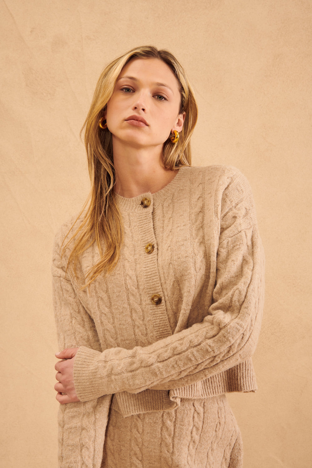 John & Jenn Arthur Cardi - Butterscotch Clothing - Tops - Sweaters - Cardigans by John & Jenn | Grace the Boutique