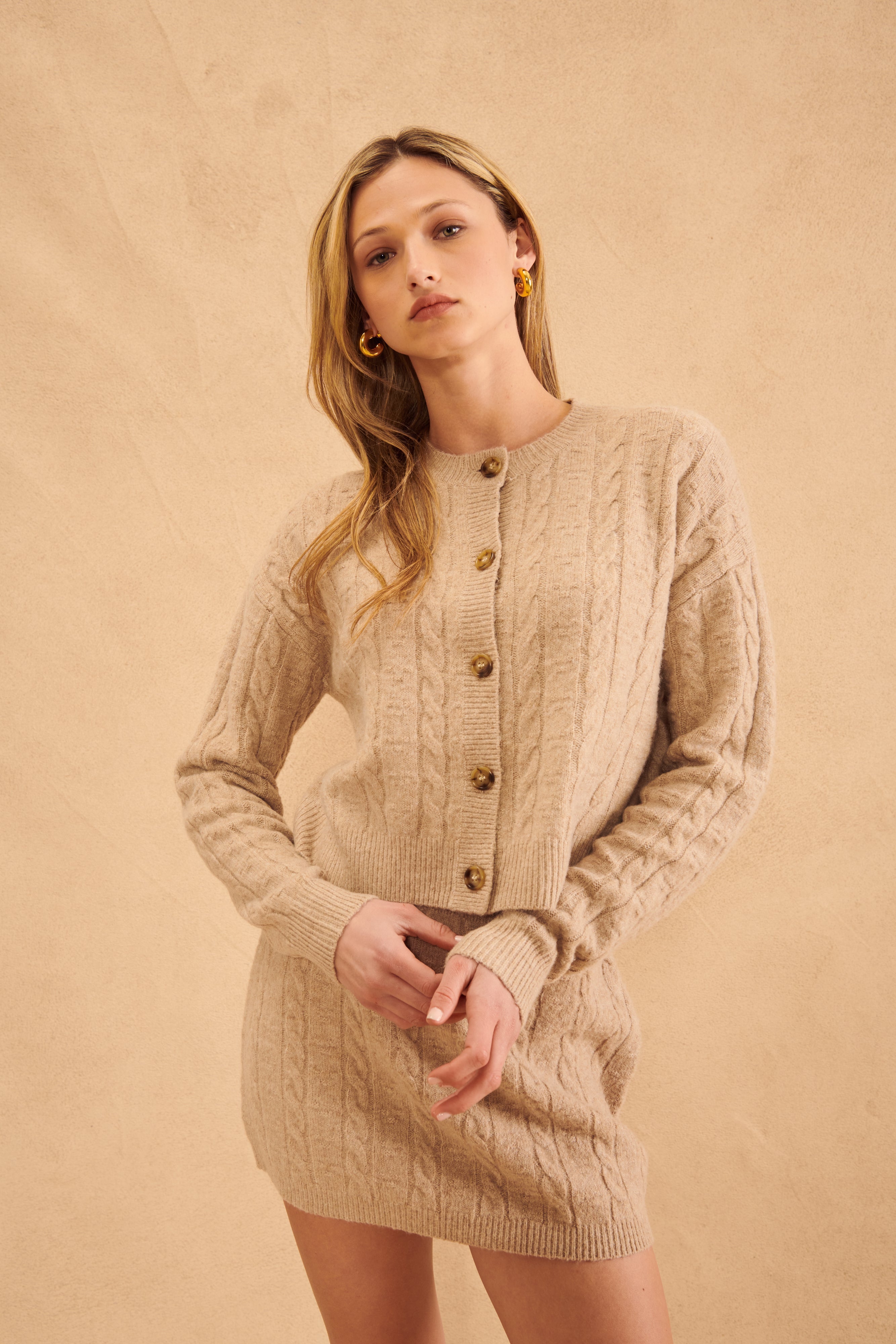 John & Jenn Arthur Cardi - Butterscotch Clothing - Tops - Sweaters - Cardigans by John & Jenn | Grace the Boutique