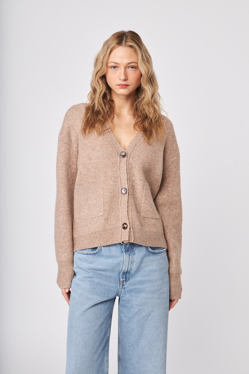 John & Jenn Braxton Cardi - Latte