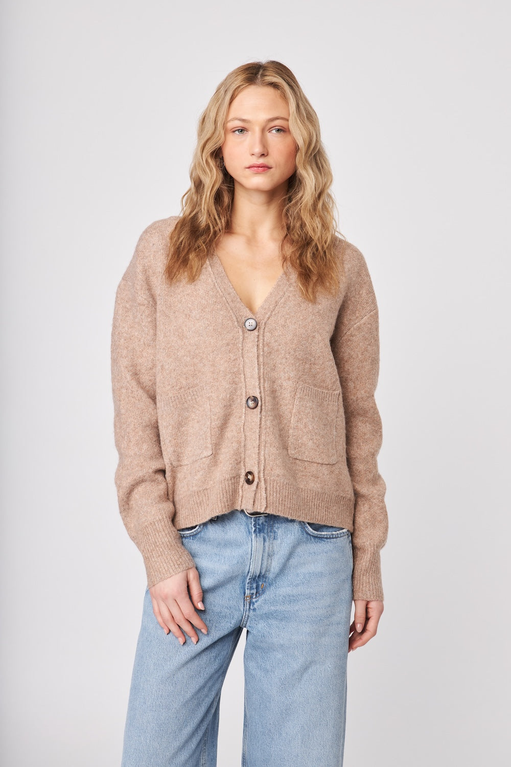 John & Jenn Braxton Cardi - Latte