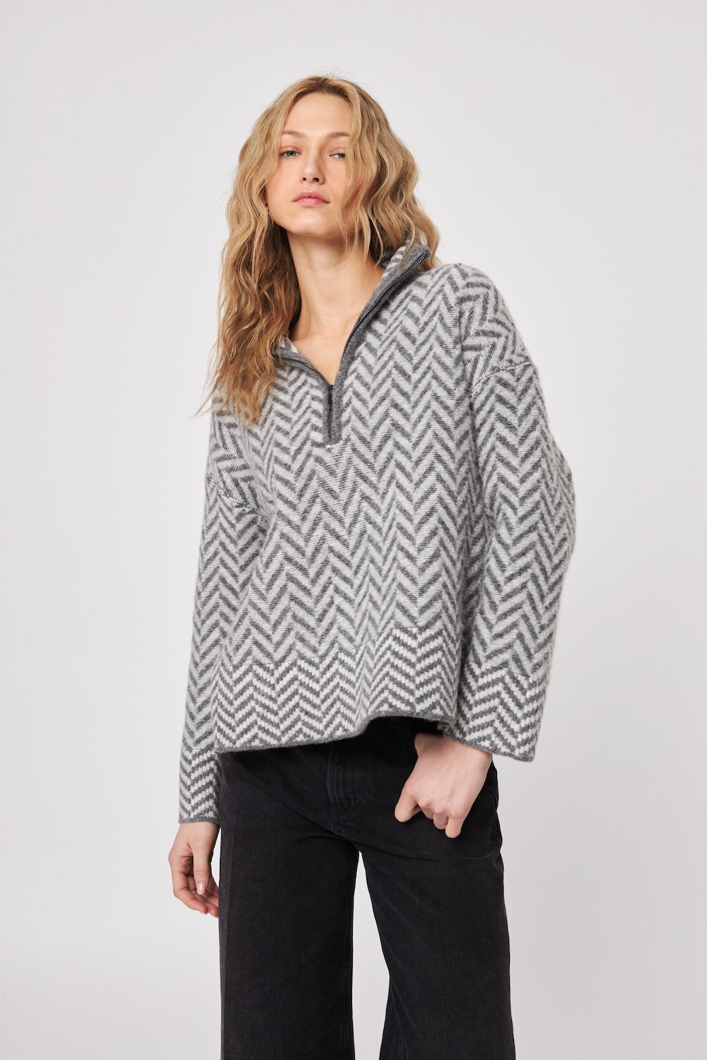 John & Jenn Dominic Sweater - Hiver Gris