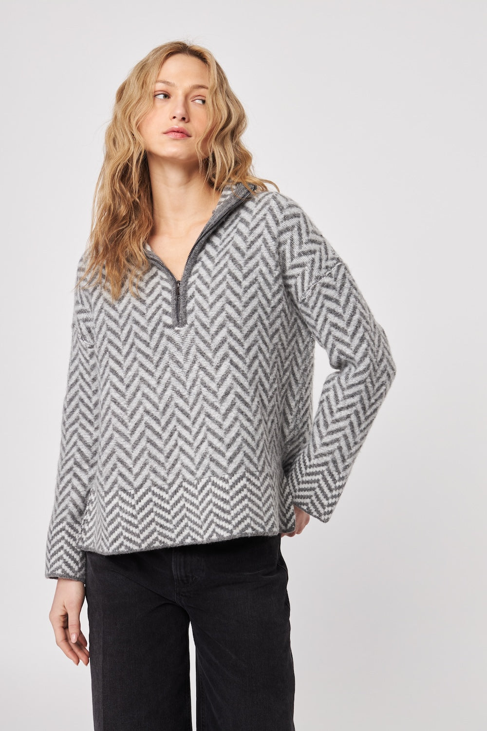 John & Jenn Dominic Sweater - Hiver Gris