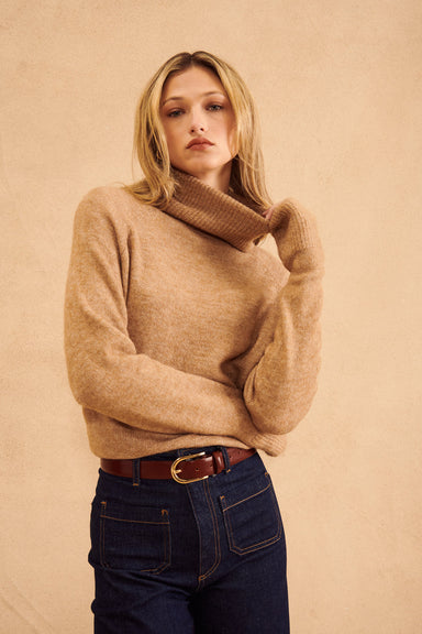 John & Jenn Emmett Sweater - Camel Clothing - Tops - Sweaters - Pullovers by John & Jenn | Grace the Boutique