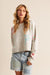 John & Jenn Jet Sweater - Silver Tropics Clothing - Tops - Sweaters - Pullovers - Heavy Knit Pullovers by John & Jenn | Grace the Boutique