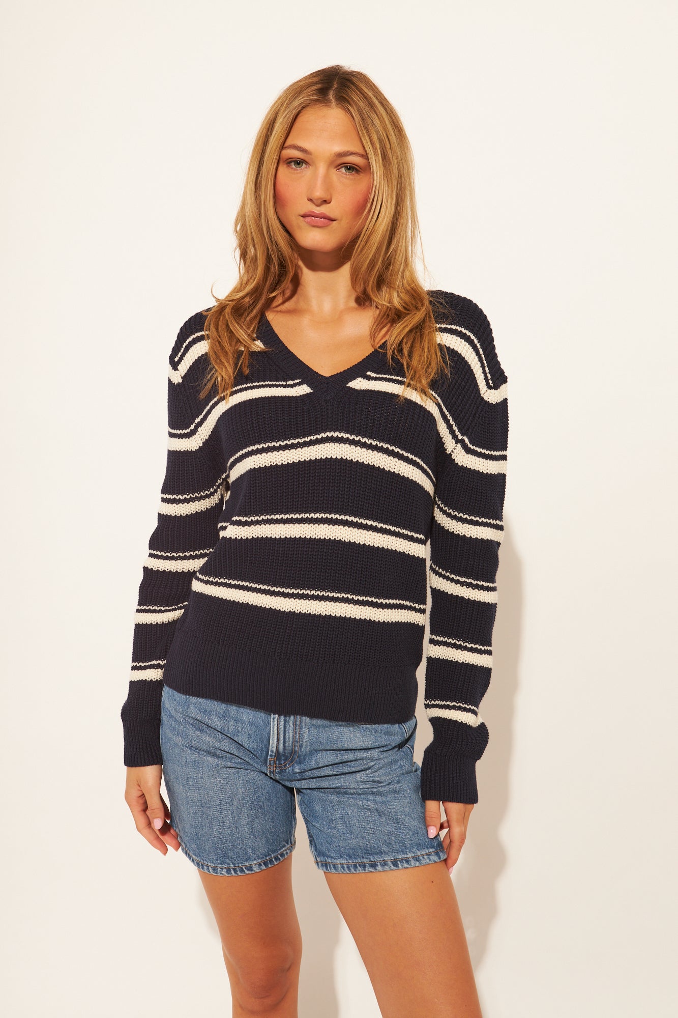 John & Jenn Kieran Sweater - Monaco Stripe
