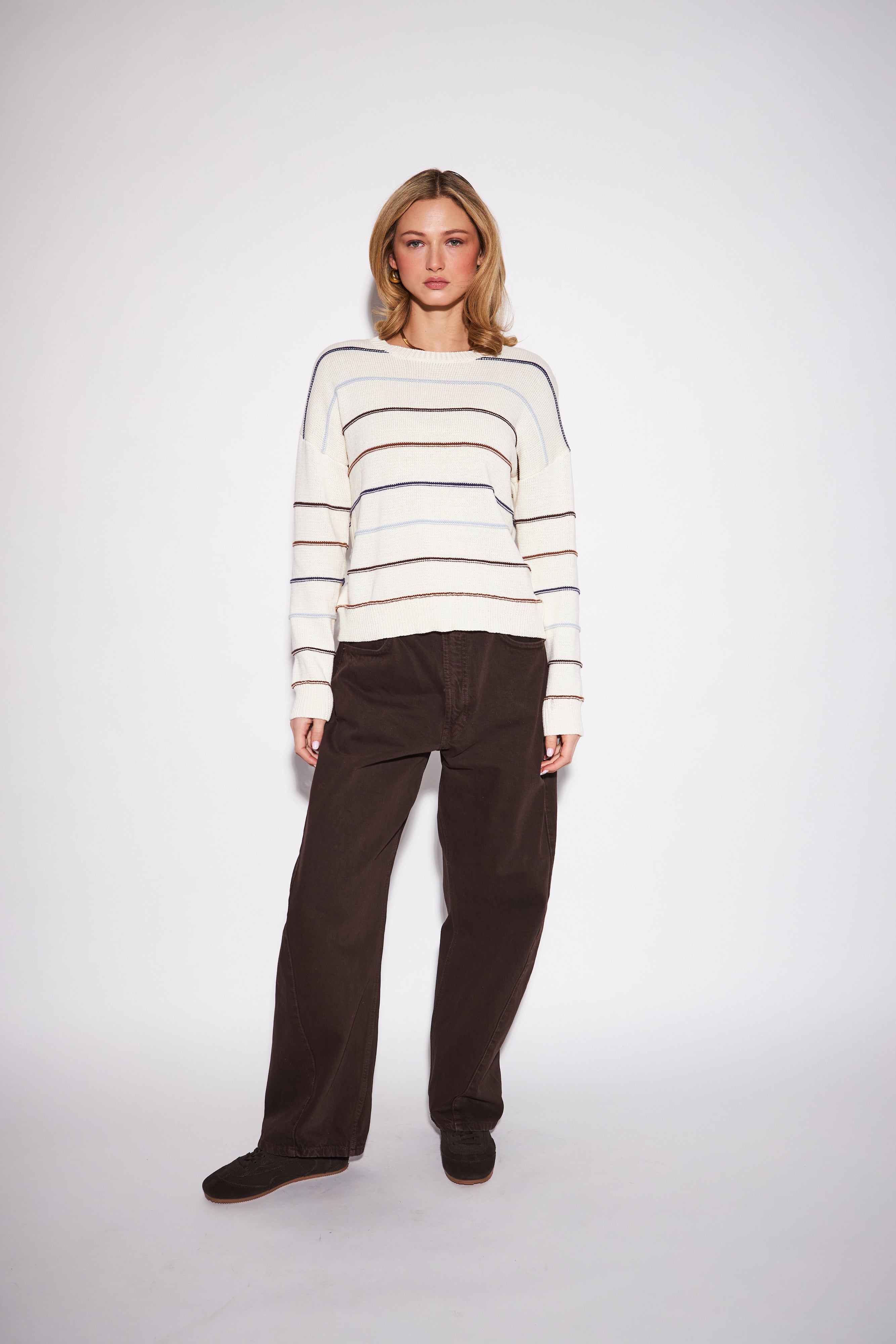 John & Jenn Sherry Sweater - Harvest Stripe
