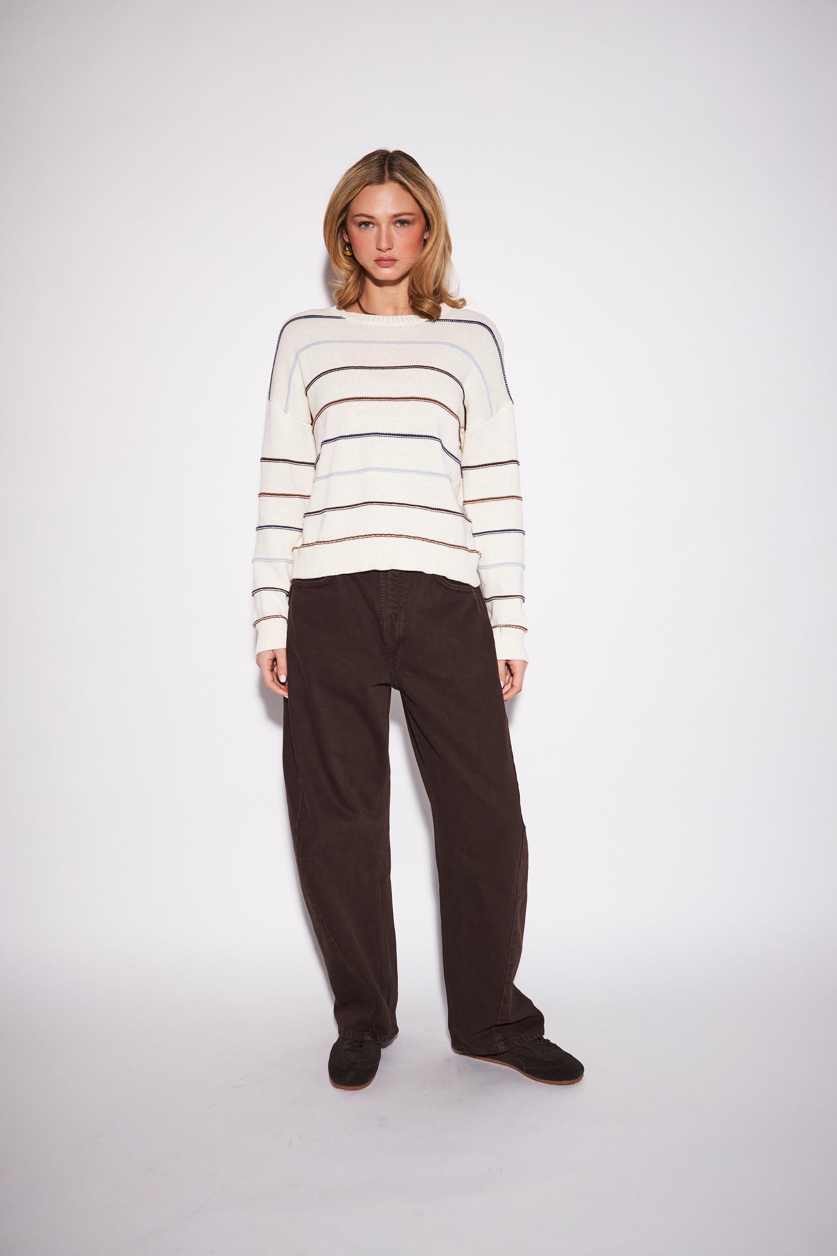 John & Jenn Sherry Sweater - Harvest Stripe