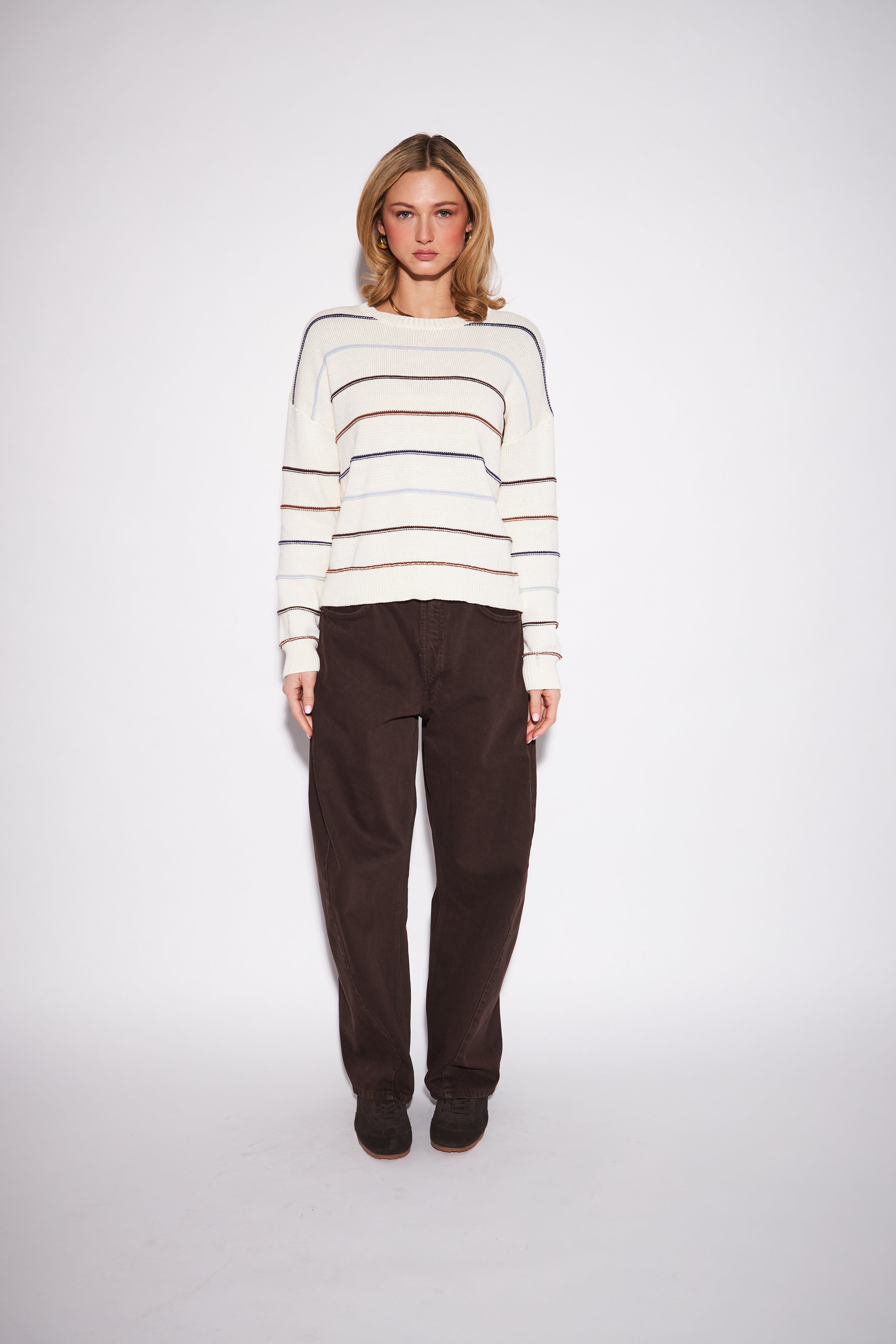 John & Jenn Sherry Sweater - Harvest Stripe