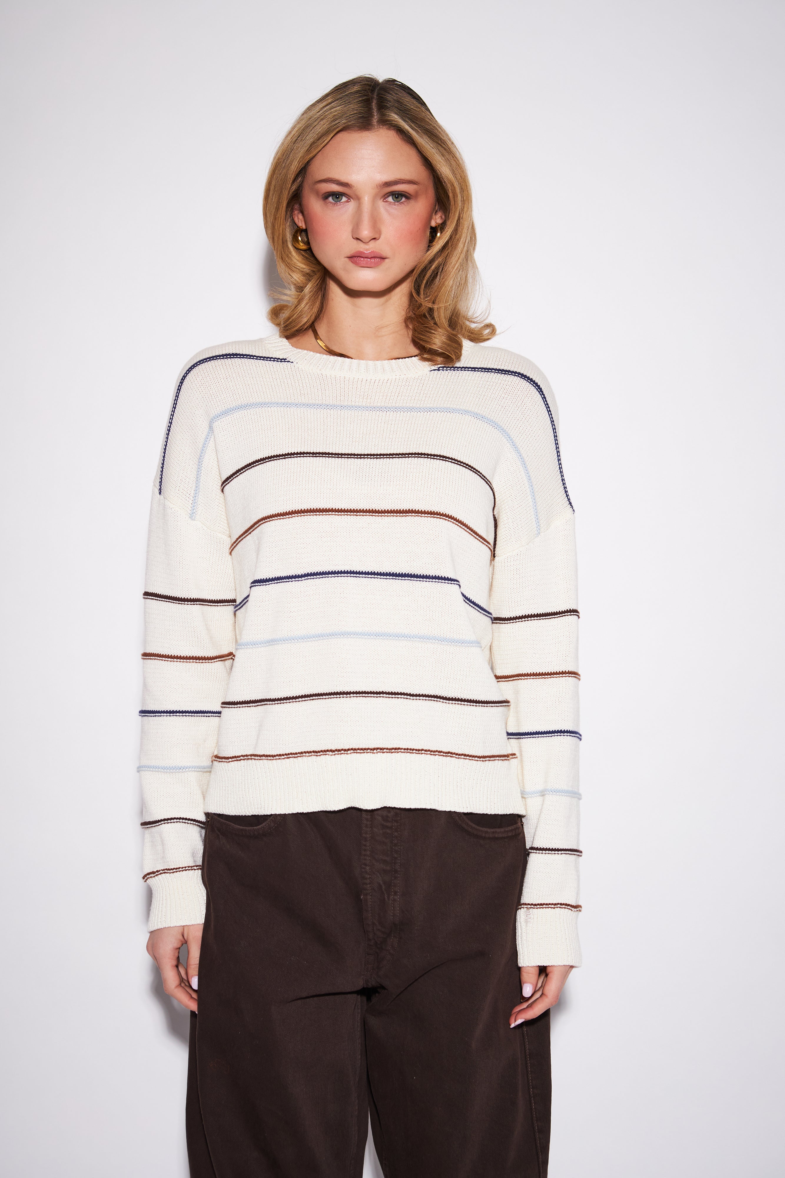 John & Jenn Sherry Sweater - Harvest Stripe