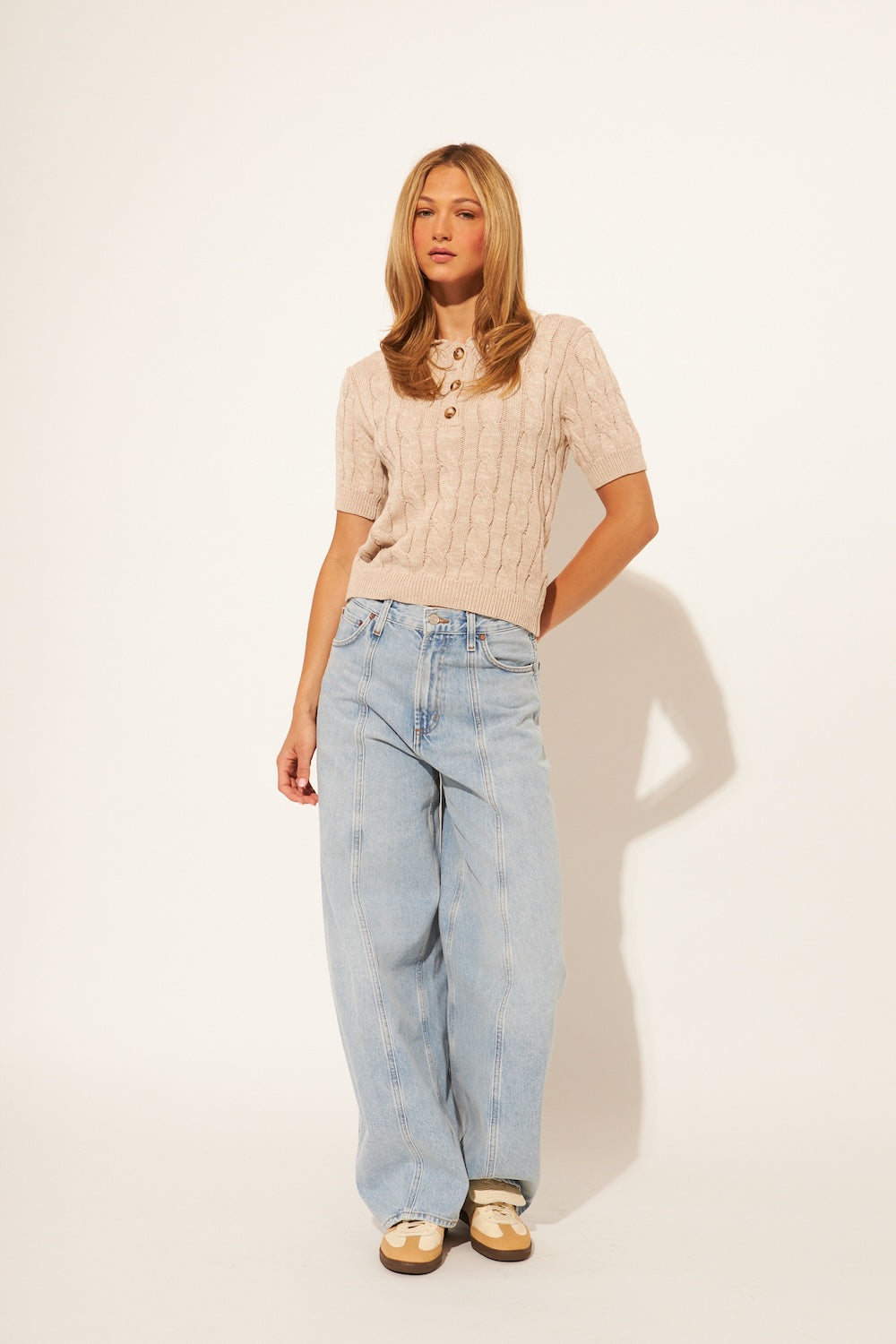 John & Jenn Timmy Sweater - Light Mocha