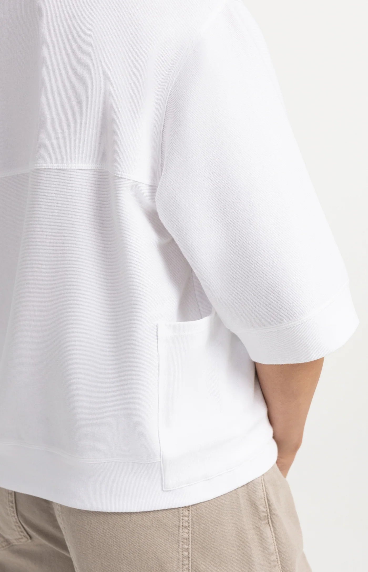 Yaya Jersey Rib Tee - White