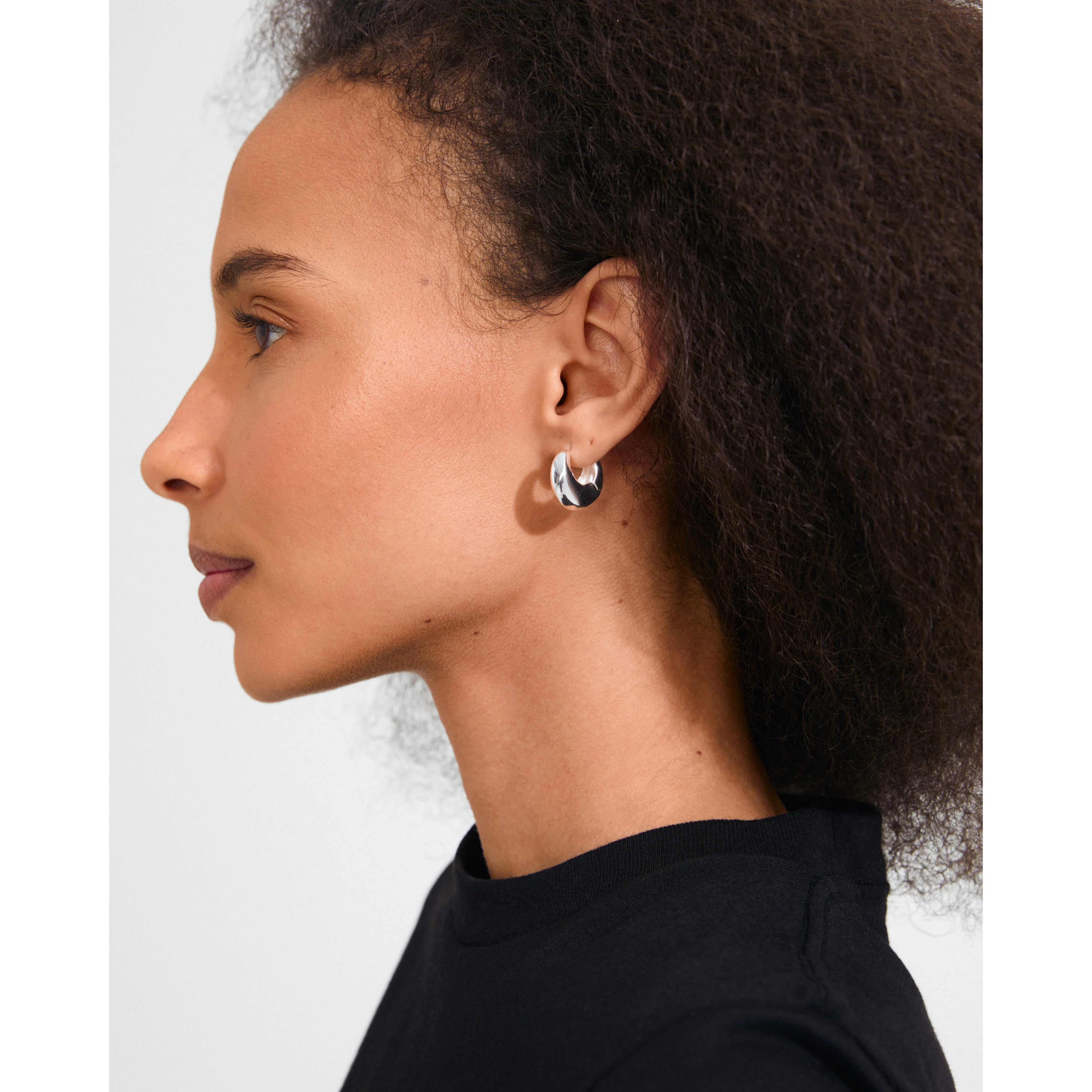 Pilgrim Kairoa Chunky Hoops - Silver