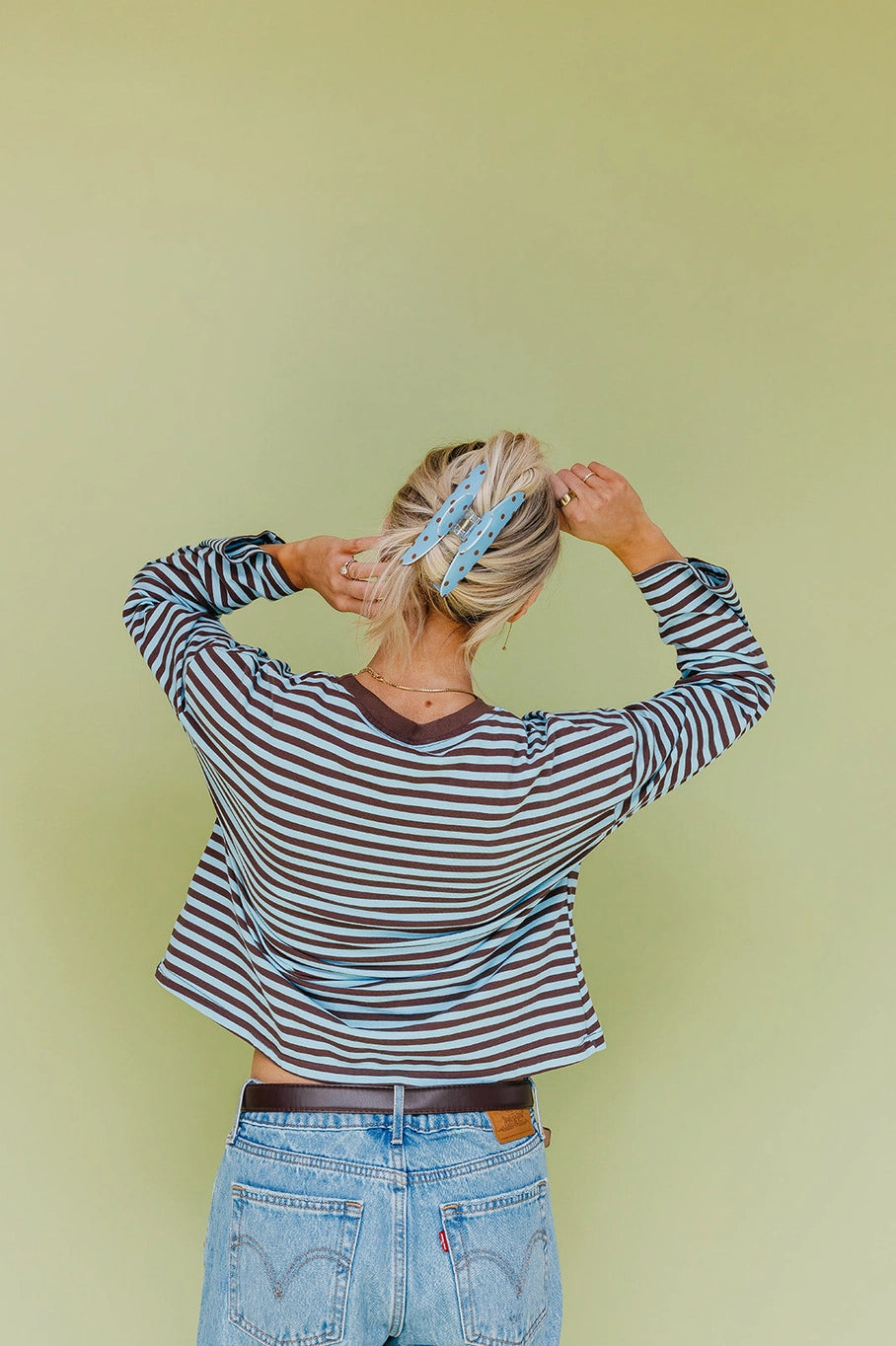 KAXI Polka Dot & Striped Claws - Brown Blue Dot