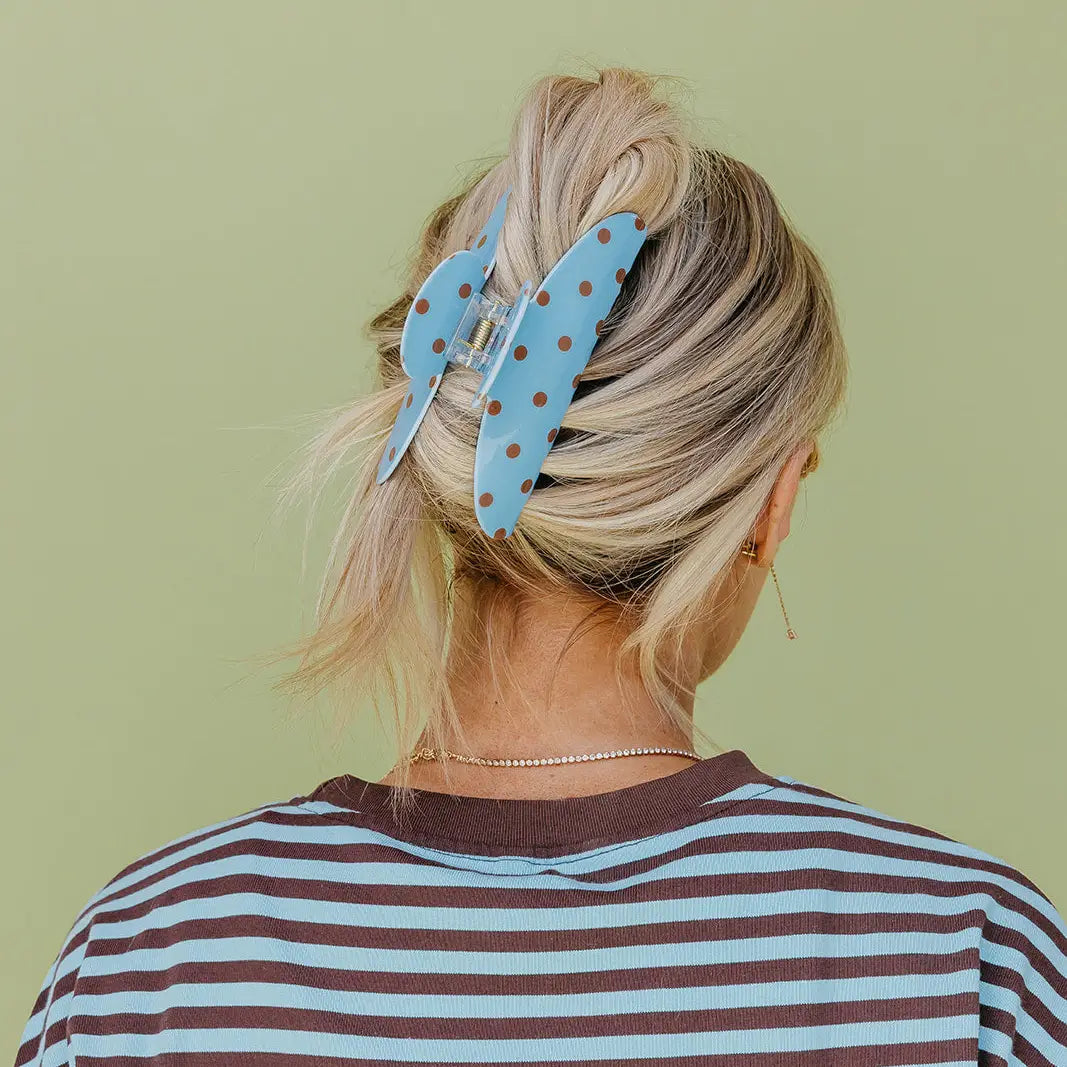 KAXI Polka Dot & Striped Claws - Brown Blue Dot